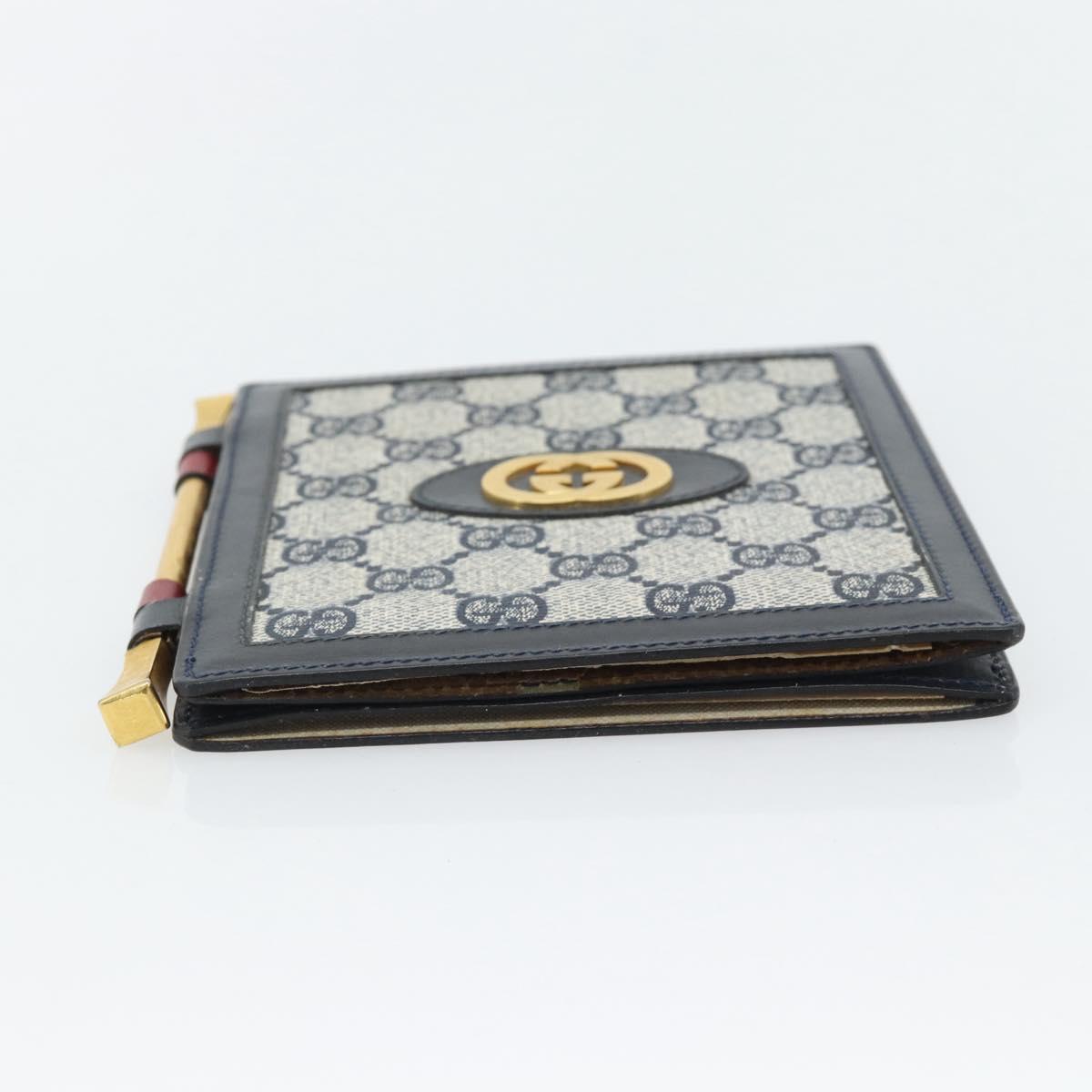 GUCCI GG Supreme Picture Frames PVC Navy Auth 181781