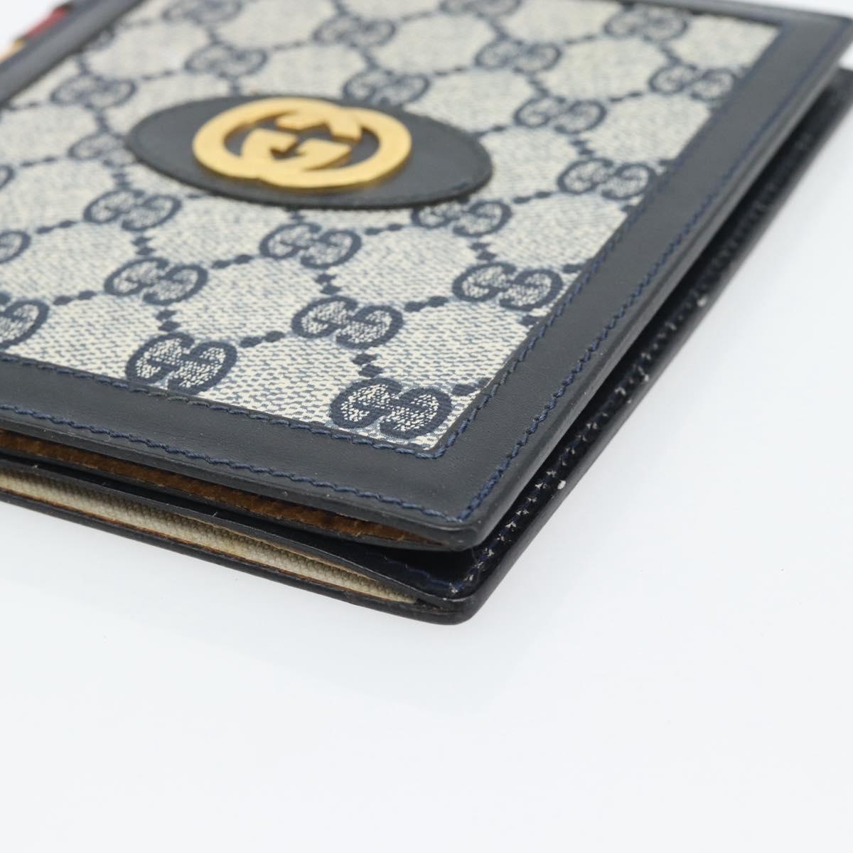 GUCCI GG Supreme Picture Frames PVC Navy Auth 181781