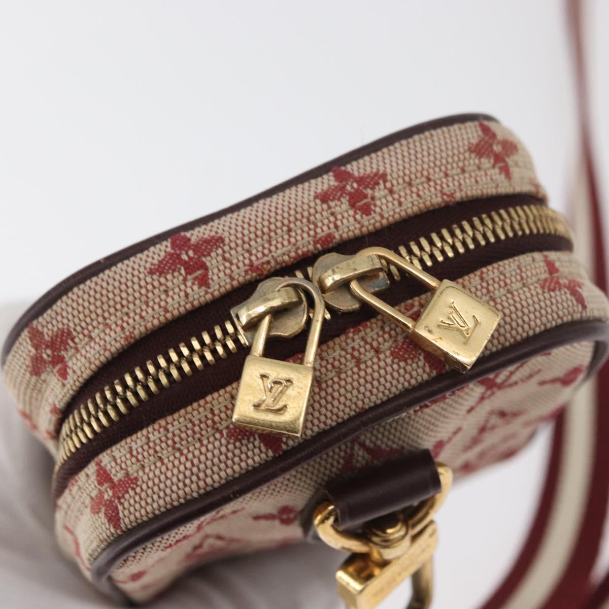 LOUIS VUITTON Monogram Mini Us Digital Pouch Red M60001 LV Auth 181783