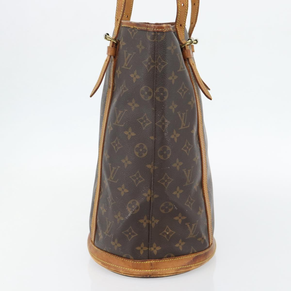 LOUIS VUITTON Monogram Bucket GM Shoulder Bag M42236 LV Auth 181791
