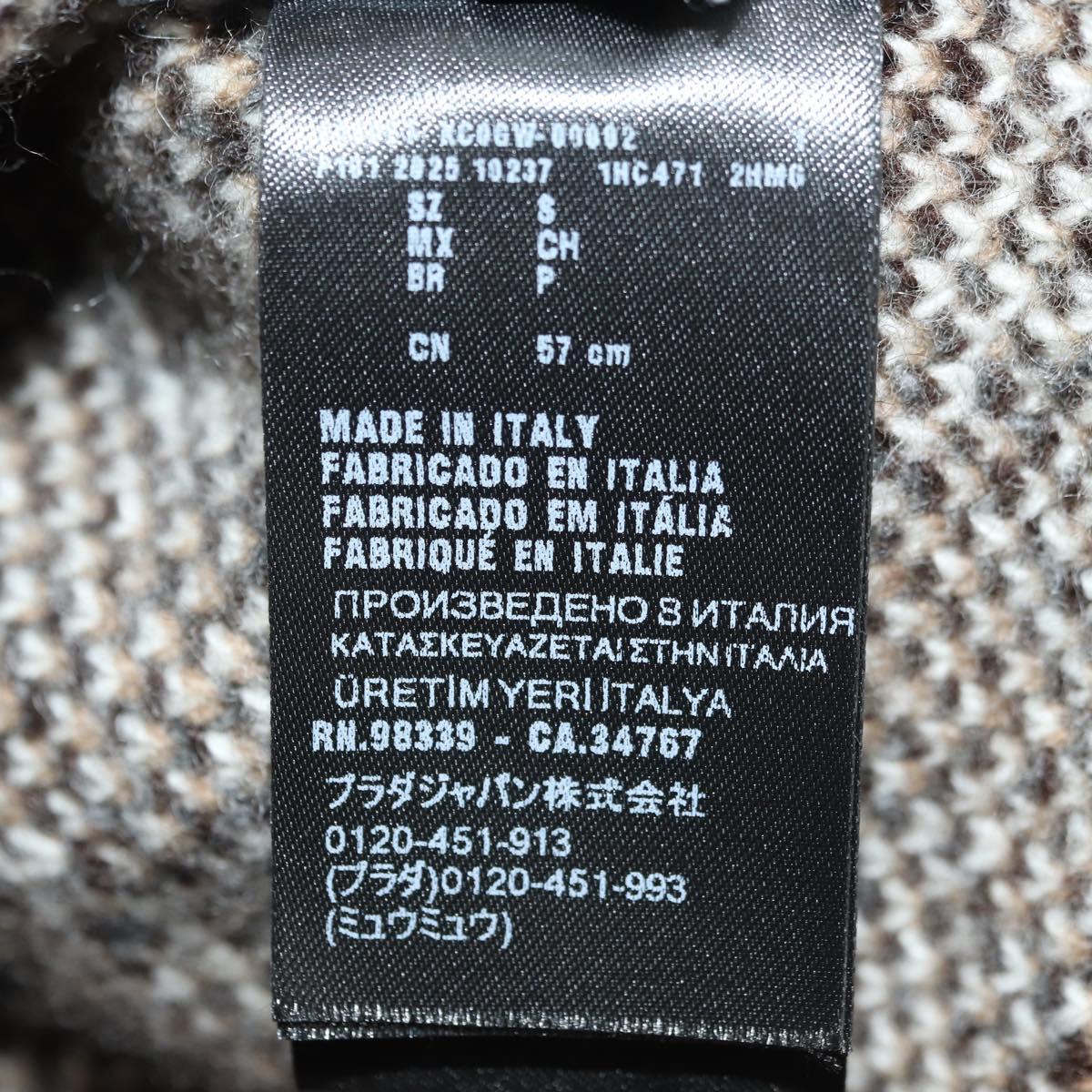 PRADA Cap Wool S Beige Auth 181802M