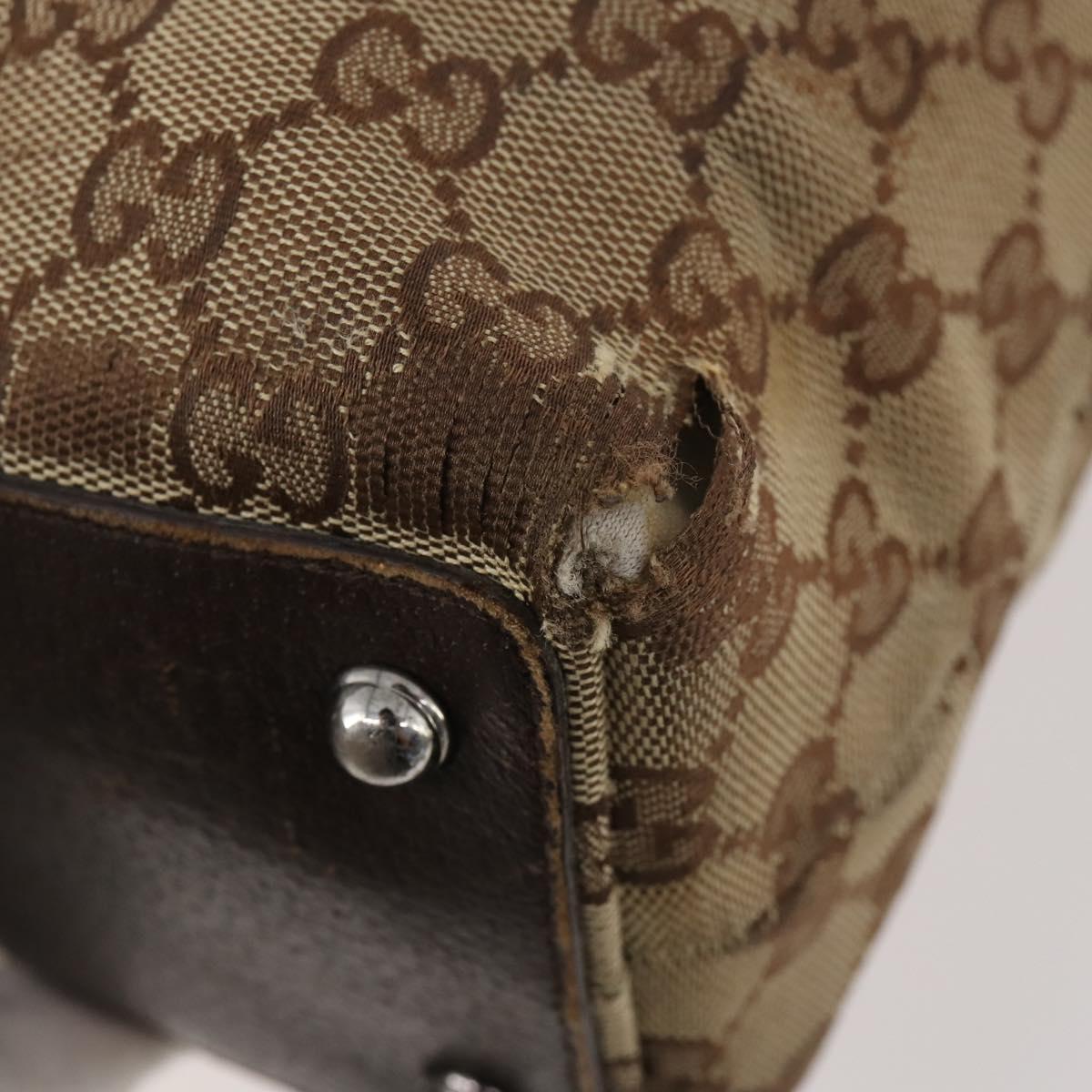 GUCCI GG Canvas Web Sherry Line Bag Canvas 3 Set Beige Red black Auth 181811