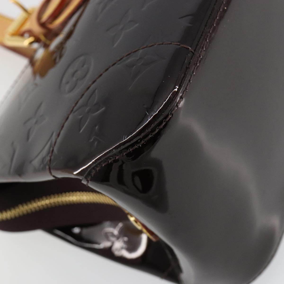 LOUIS VUITTON Monogram Vernis Rosewood Avenue Bag Amarante M93510 Auth 181823V