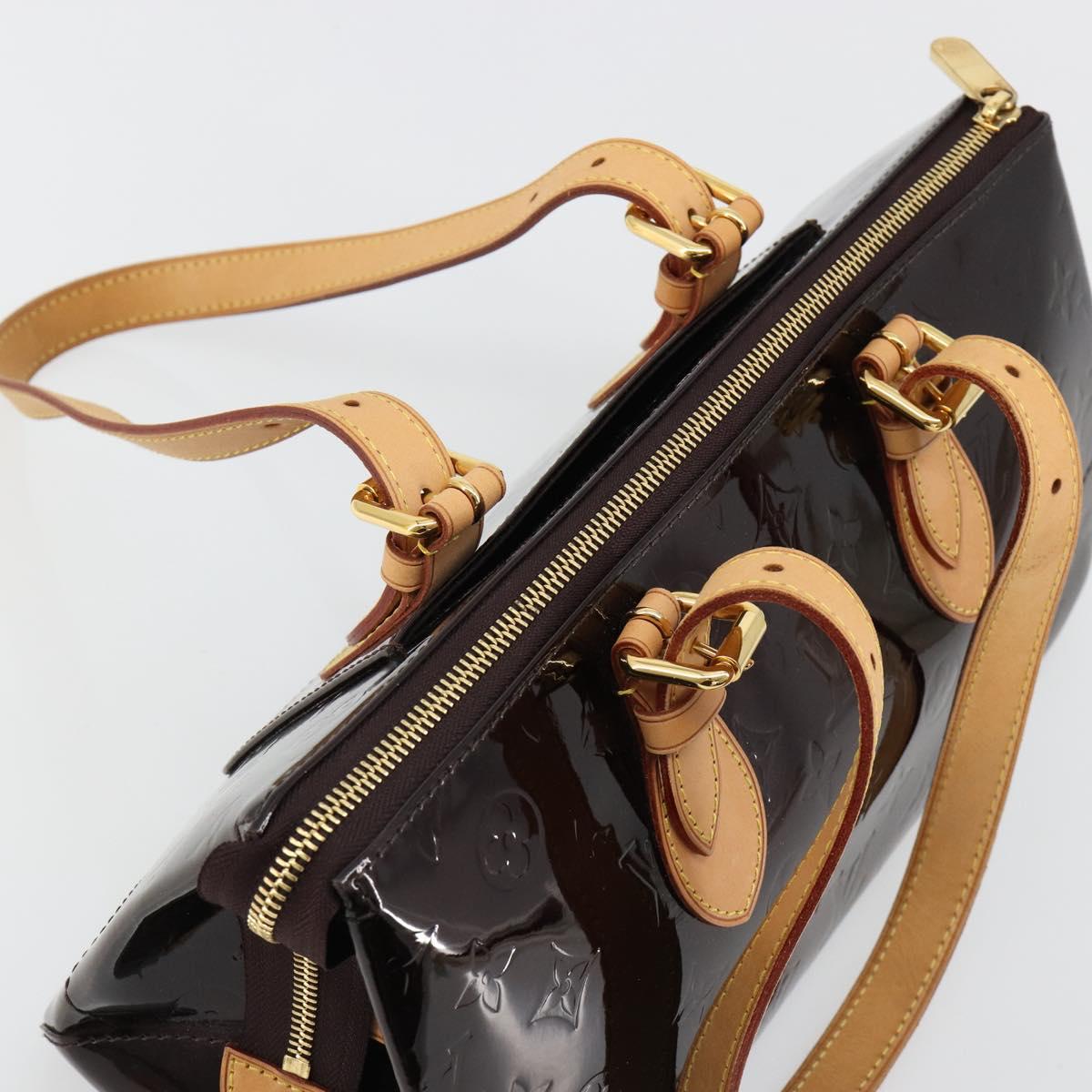 LOUIS VUITTON Monogram Vernis Rosewood Avenue Bag Amarante M93510 Auth 181823V