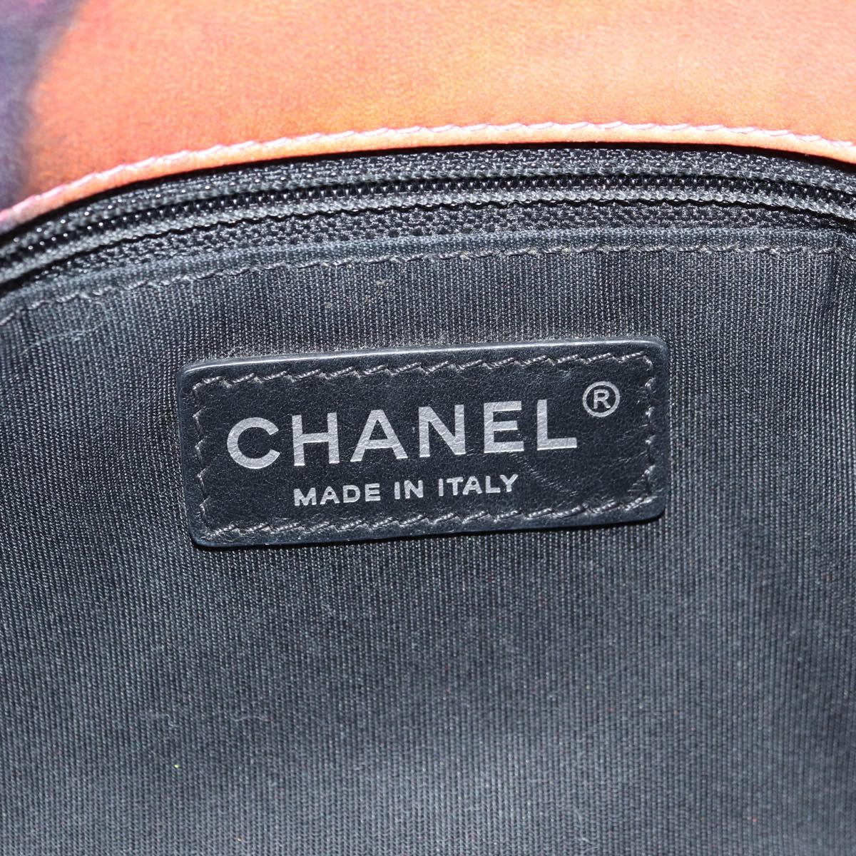 CHANEL Matelasse 22 Chain Shoulder Bag Lamb Skin Multicolor CC Auth 181824SM