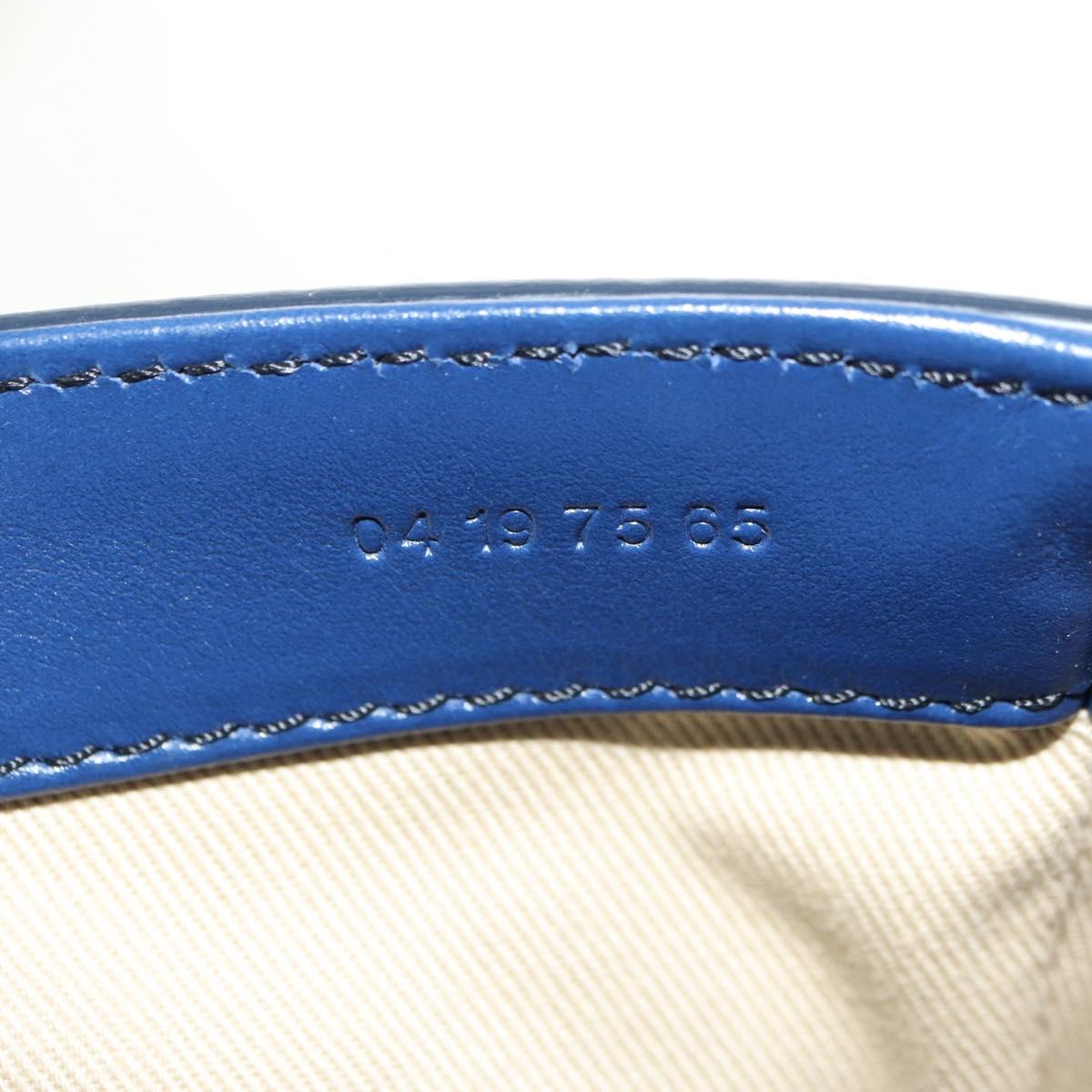 Chloe Chloe C Hand Bag Leather 2way Blue Gold Auth 181830M