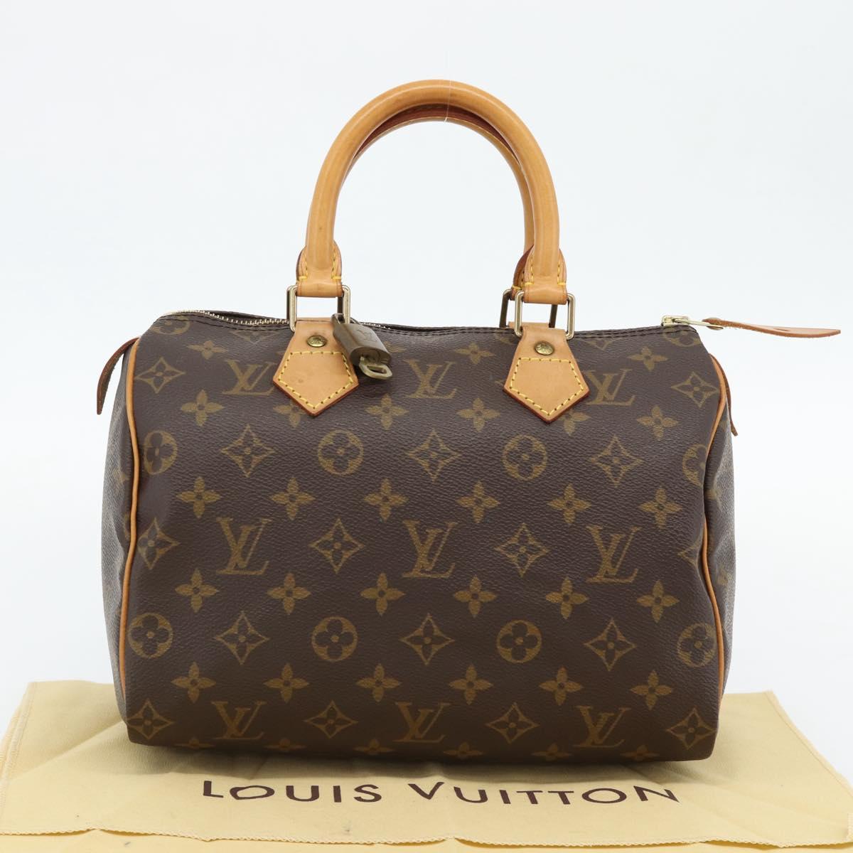 LOUIS VUITTON Monogram Speedy 25 Hand Bag M41528 LV Auth 181845SAV
