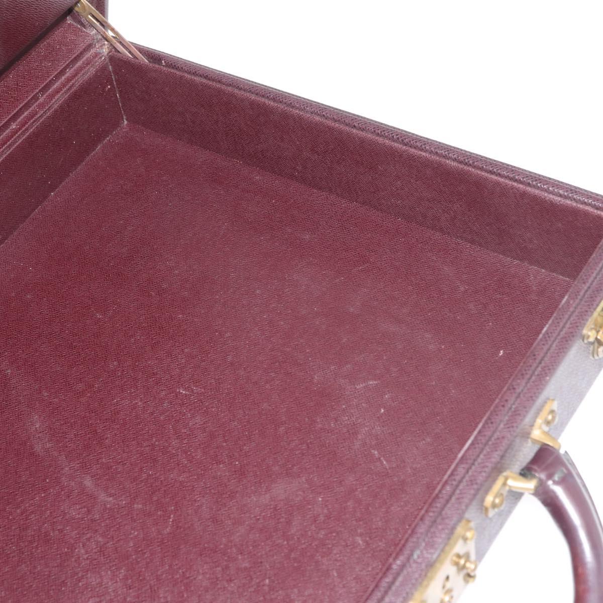 LOUIS VUITTON Taiga President Briefcase Acajou M30006 LV Auth 181846