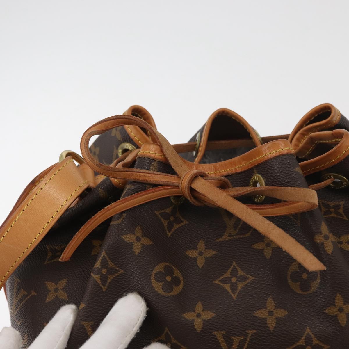 LOUIS VUITTON Monogram Petit Noe Shoulder Bag M42226 LV Auth 181858SAV