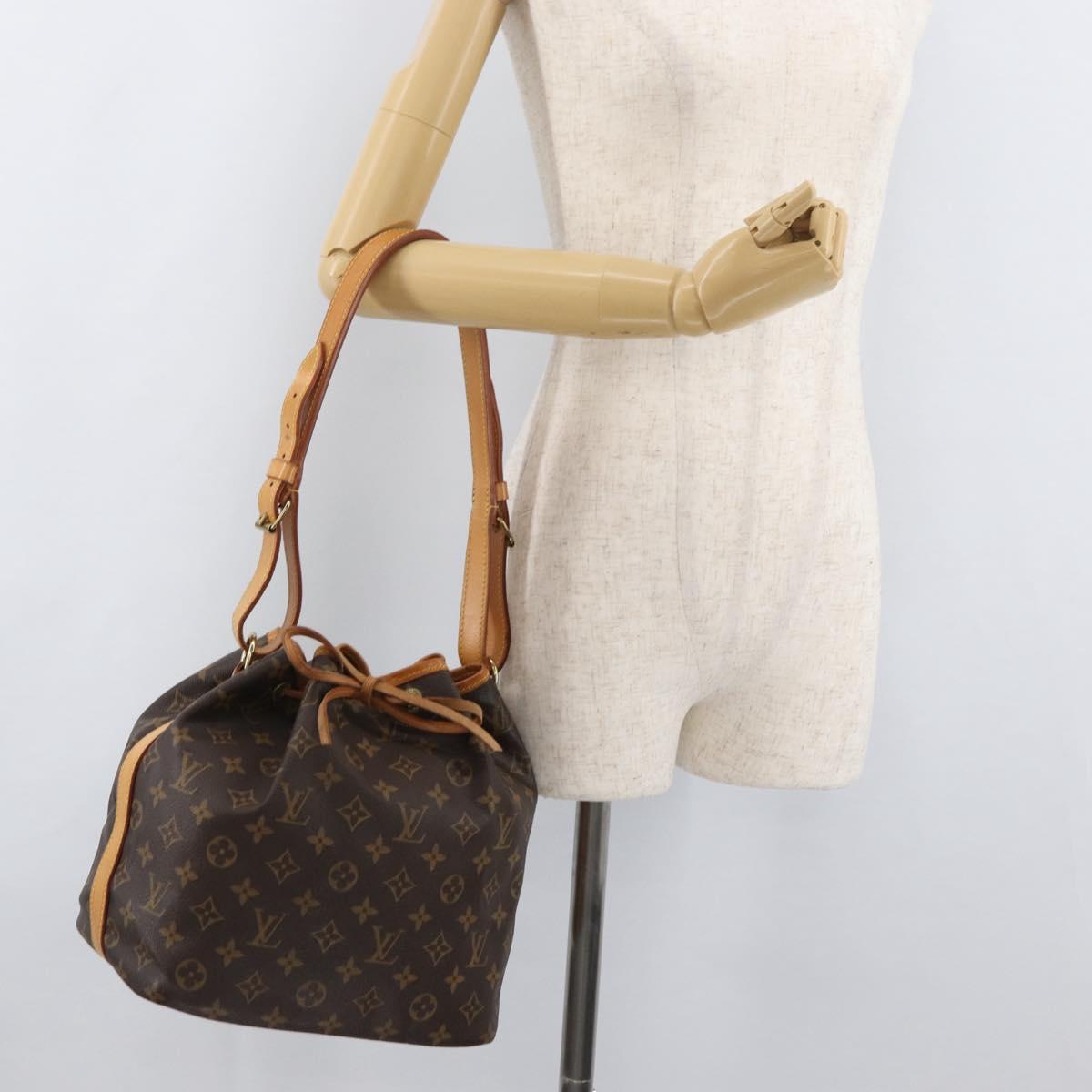 LOUIS VUITTON Monogram Petit Noe Shoulder Bag M42226 LV Auth 181858SAV