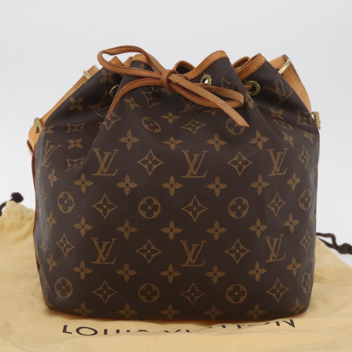 LOUIS VUITTON Monogram Petit Noe Shoulder Bag M42226 LV Auth 181858SAV