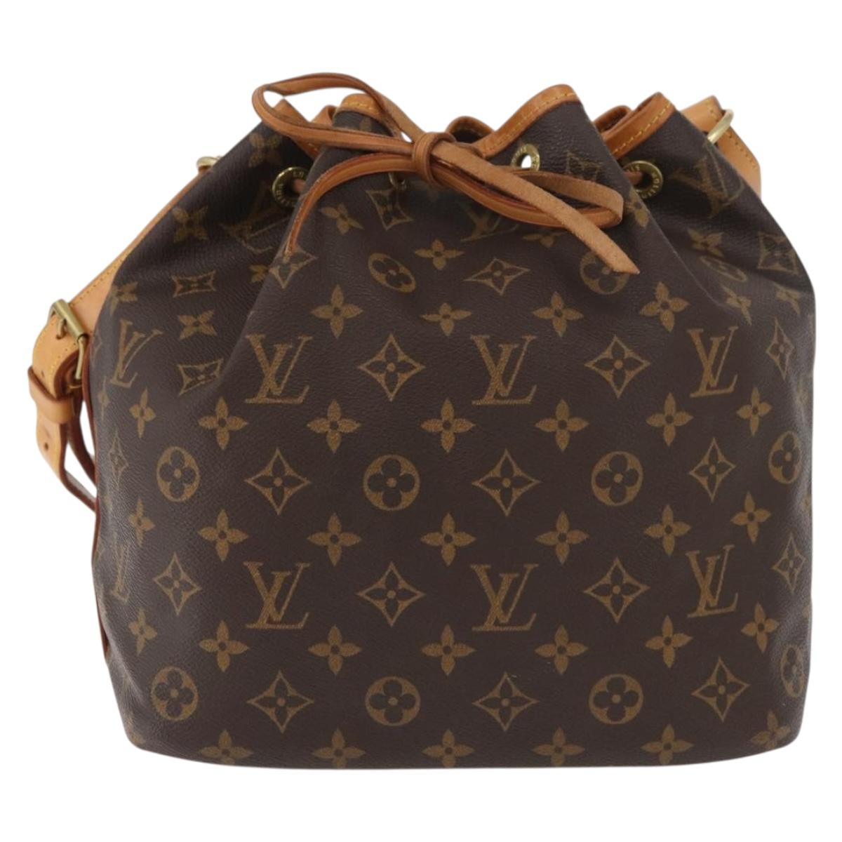 LOUIS VUITTON Monogram Petit Noe Shoulder Bag M42226 LV Auth 181858SAV