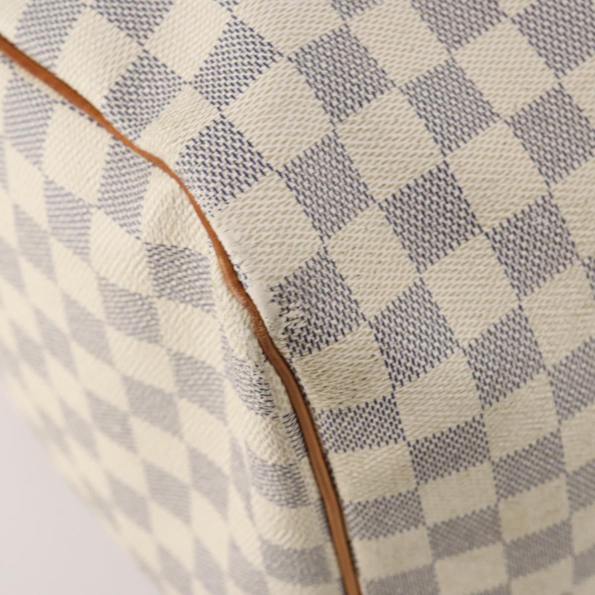 LOUIS VUITTON Damier Azur Keepall 50 Boston Bag N41430 LV Auth 181864