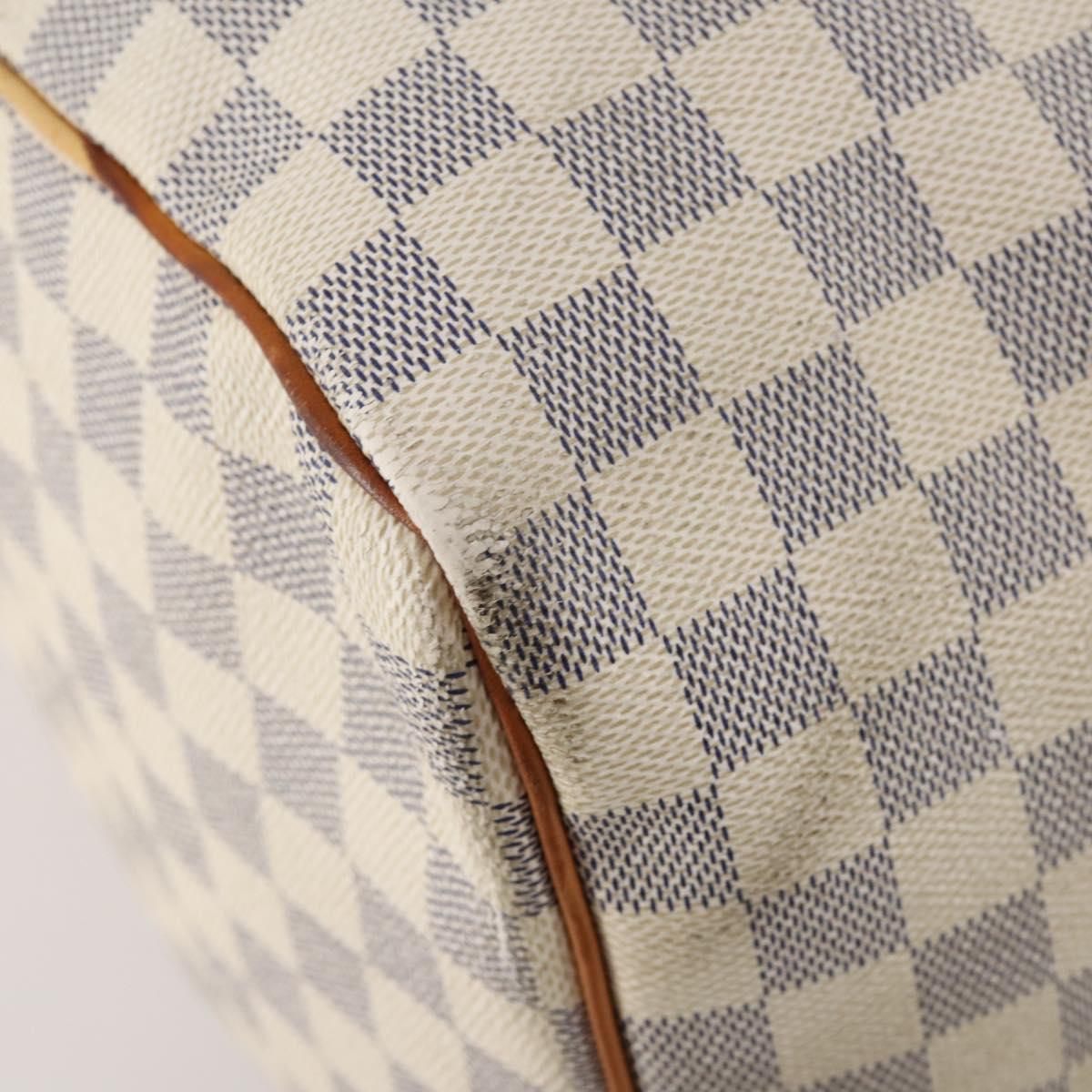 LOUIS VUITTON Damier Azur Keepall 50 Boston Bag N41430 LV Auth 181864