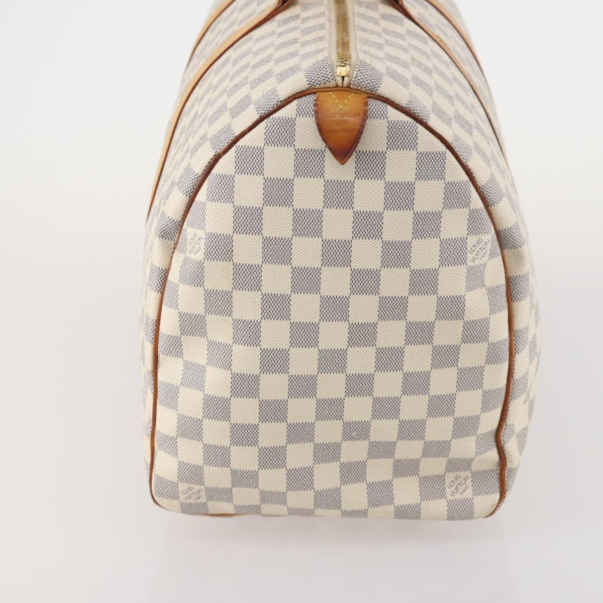 LOUIS VUITTON Damier Azur Keepall 50 Boston Bag N41430 LV Auth 181864