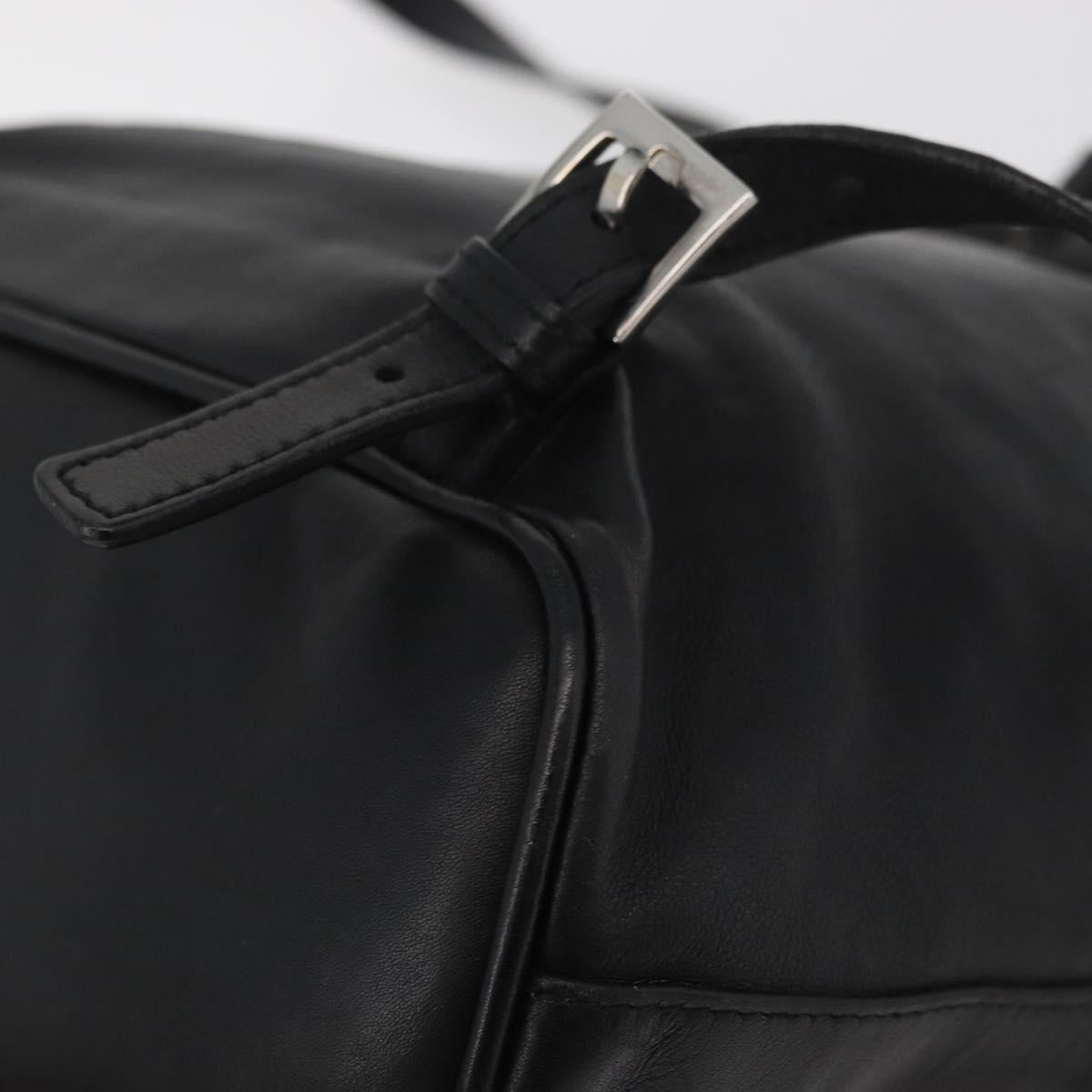 GUCCI Jackie Backpack Leather Black Silver 003 0245 Auth 181865A