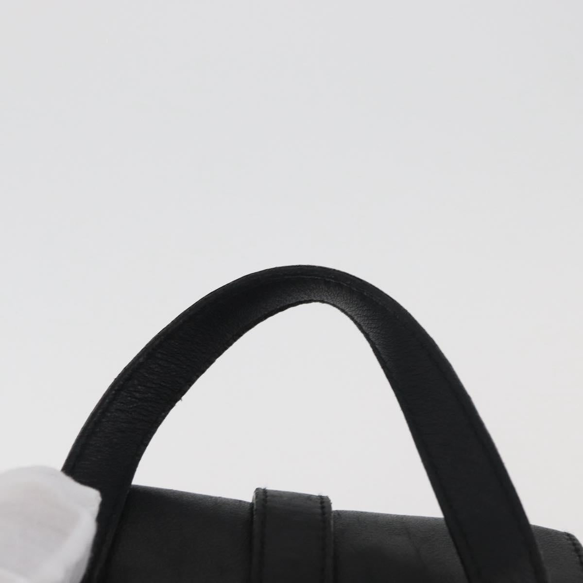 GUCCI Jackie Backpack Leather Black Silver 003 0245 Auth 181865A