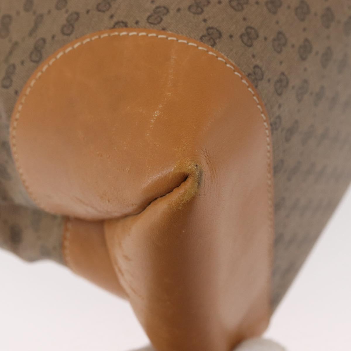 GUCCI Micro GG Supreme Tote Bag PVC Beige Gold Auth 181868