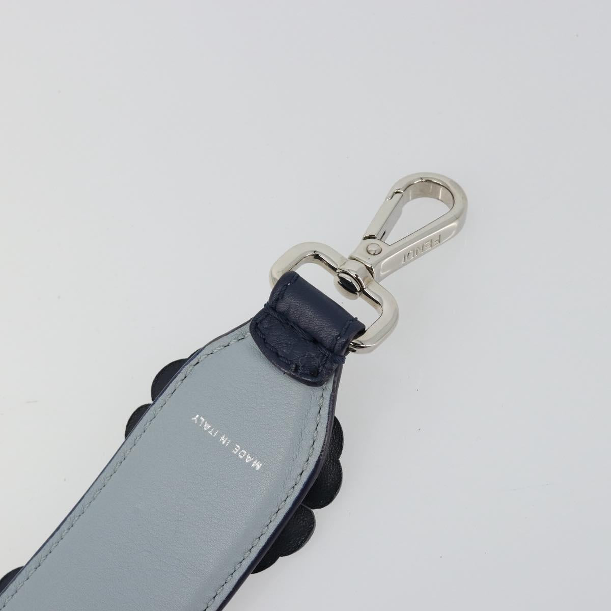 FENDI Shoulder Strap Leather 31.9"" Navy Auth 181881M