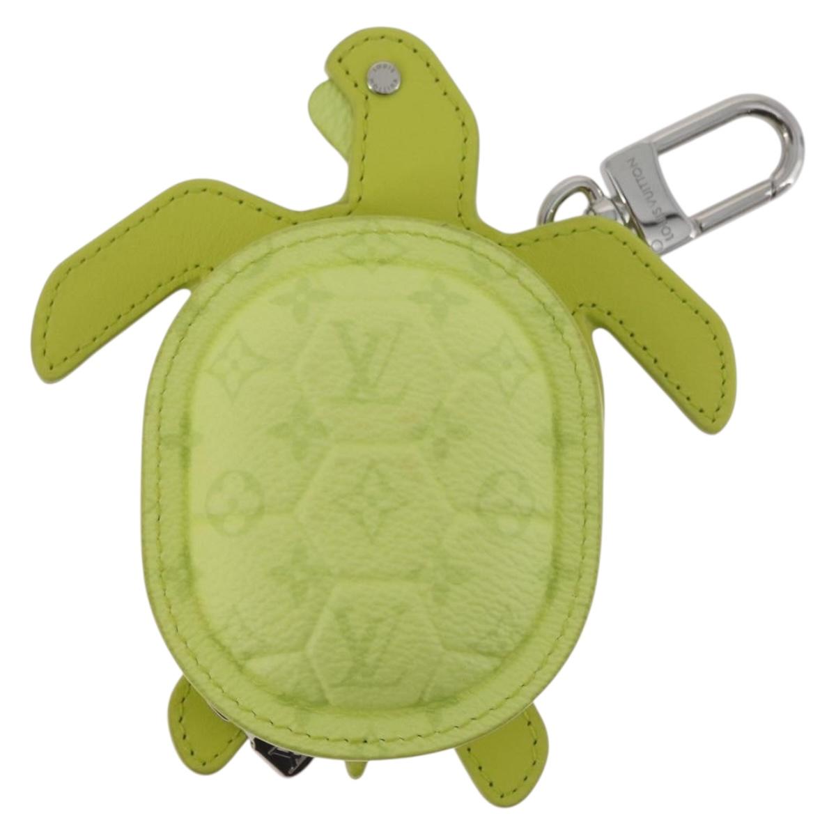 LOUIS VUITTON LV Turtle Bag Charm Leather Yellow M02526 LV Auth 181882SM