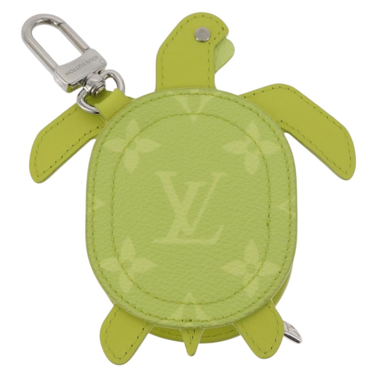 LOUIS VUITTON LV Turtle Bag Charm Leather Yellow M02526 LV Auth 181882SM