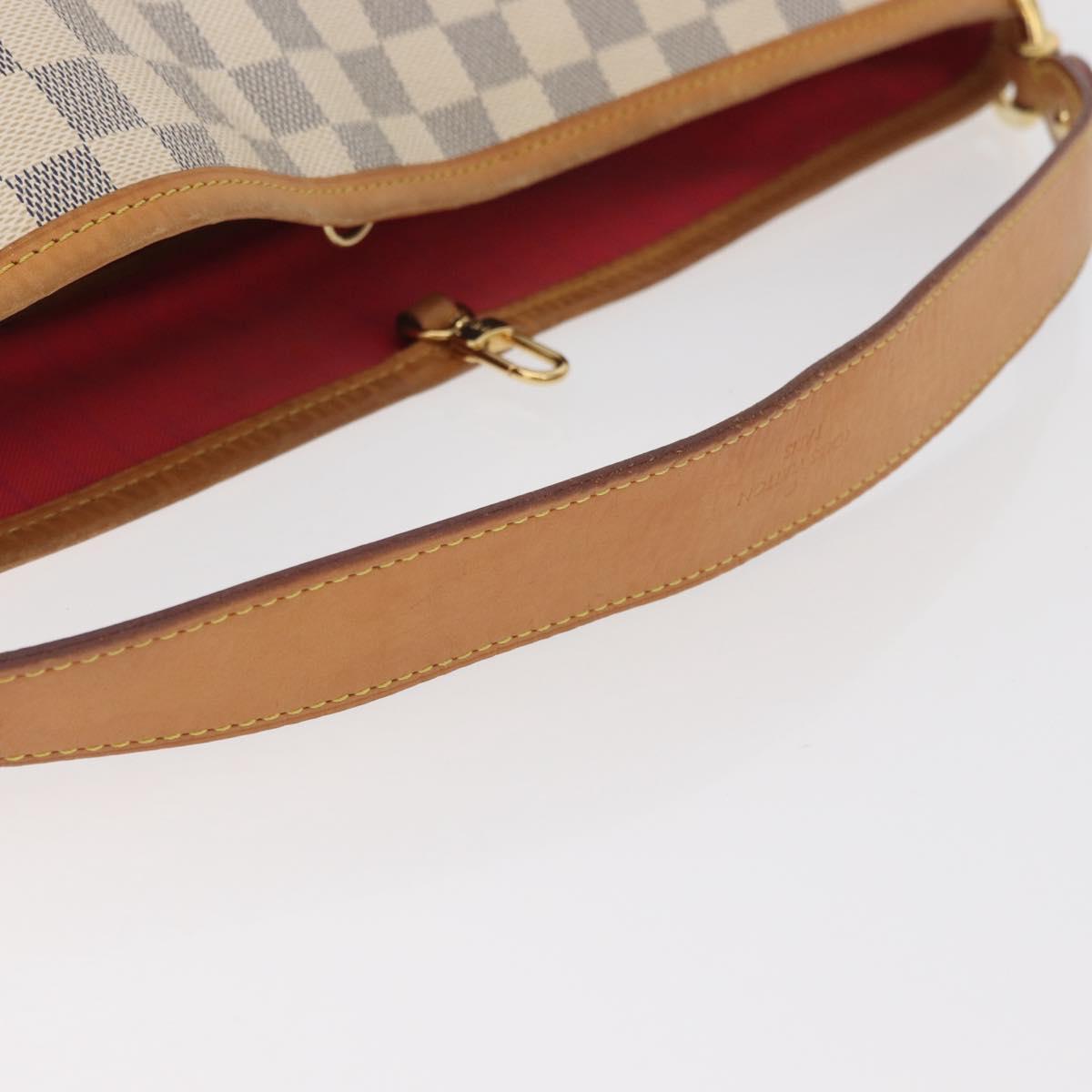 LOUIS VUITTON Damier Azur Delightful MM Shoulder Bag N41448 LV Auth 181916A