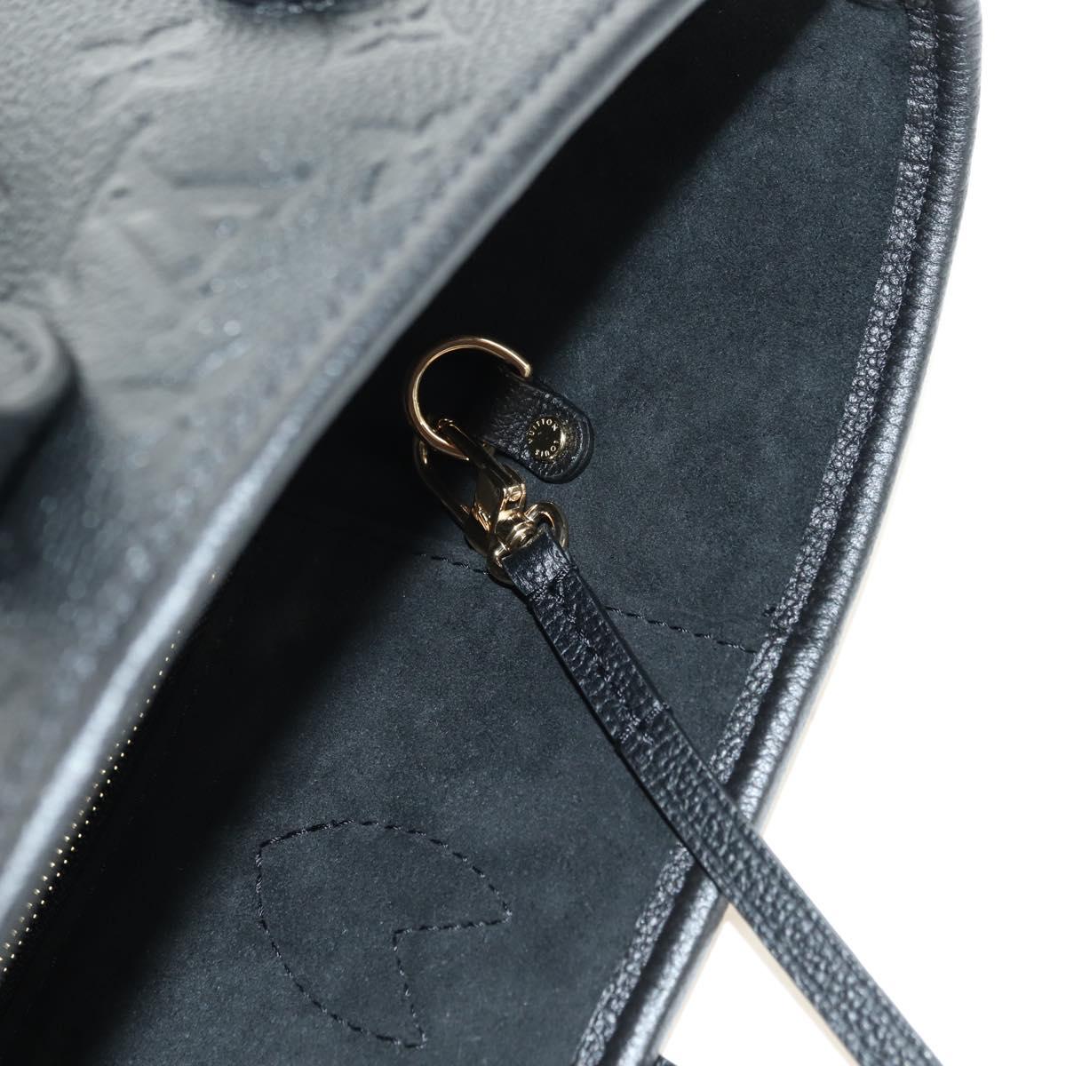 LOUIS VUITTON Empreinte Neverfull MM Tote Bag Black M13675 LV Auth 181918SAM