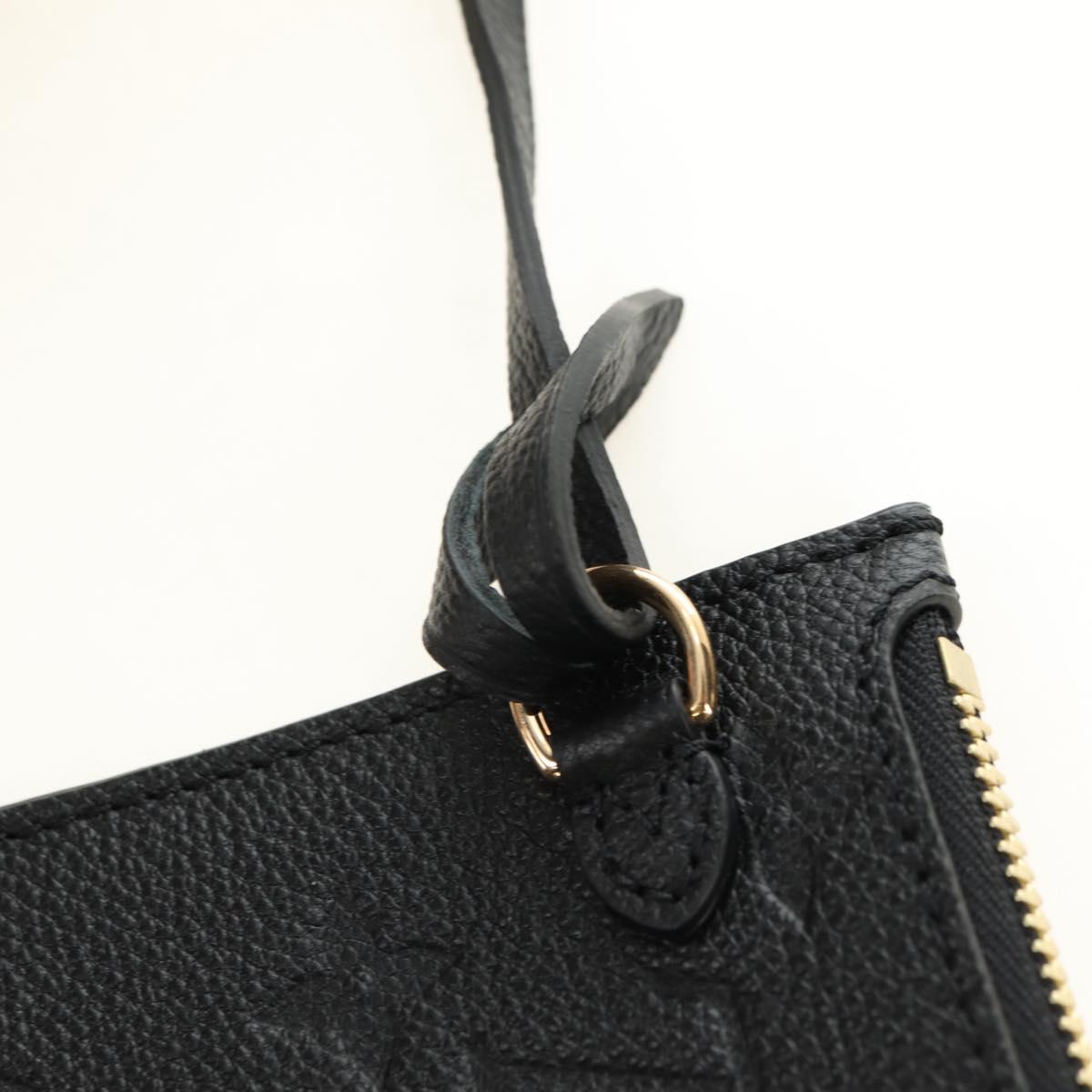 LOUIS VUITTON Empreinte Neverfull MM Tote Bag Black M13675 LV Auth 181918SAM