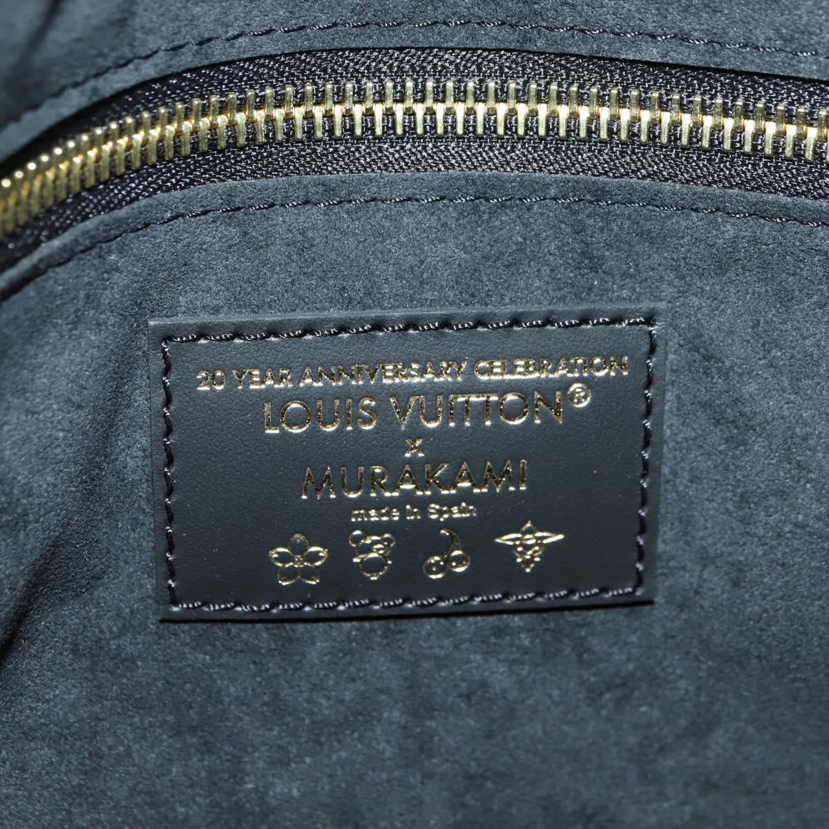 LOUIS VUITTON Empreinte Neverfull MM Tote Bag Black M13675 LV Auth 181918SAM