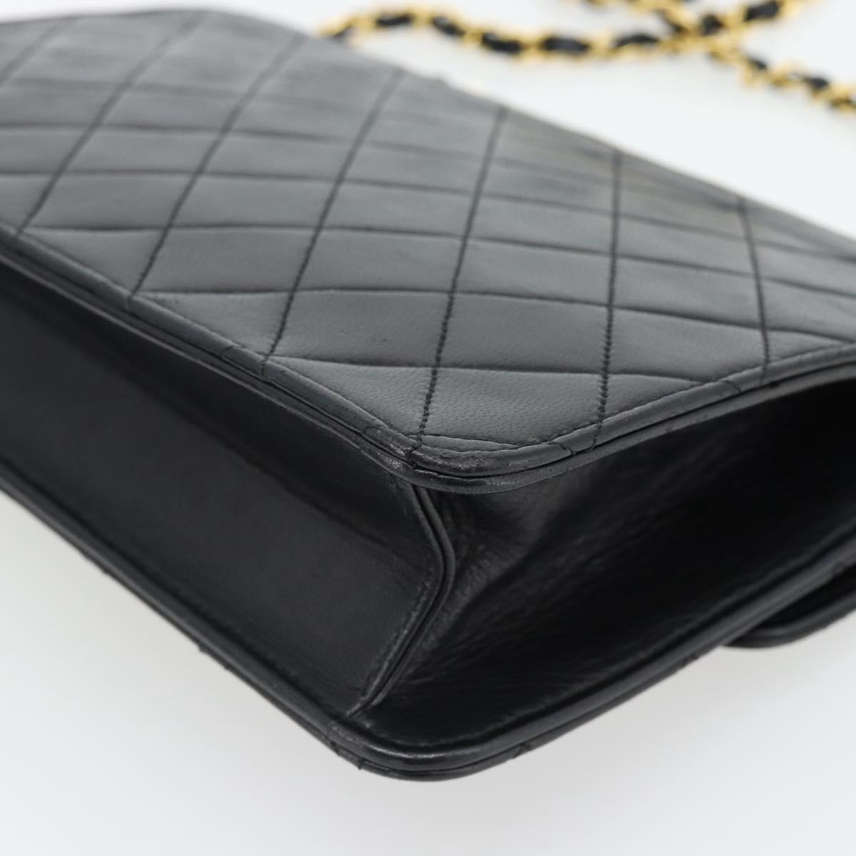 CHANEL Matelasse 23 Double Turn Lock Chain Lamb Skin 2way CC Auth 181941SAV