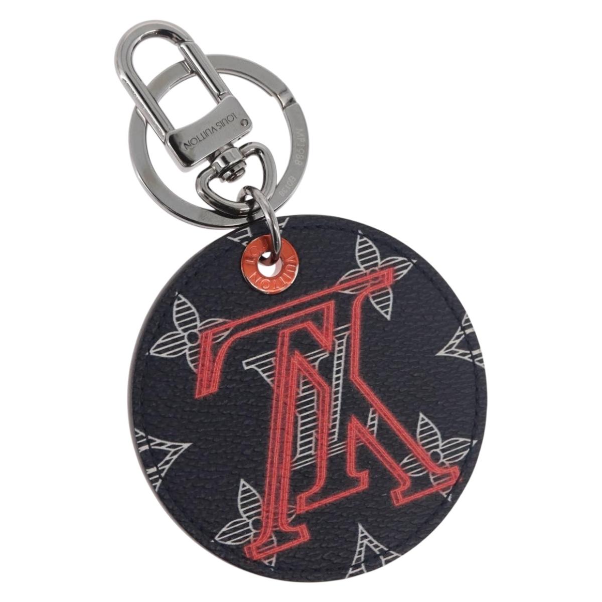 LOUIS VUITTON Monogram Ink Upside Down Porte Cles LV Charm MP1988 Auth 181952M
