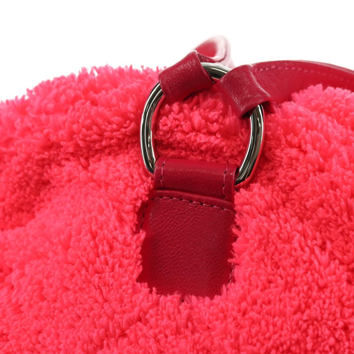 CHANEL Matelasse Chain Backpack pile Pink Silver CC Auth 181955M
