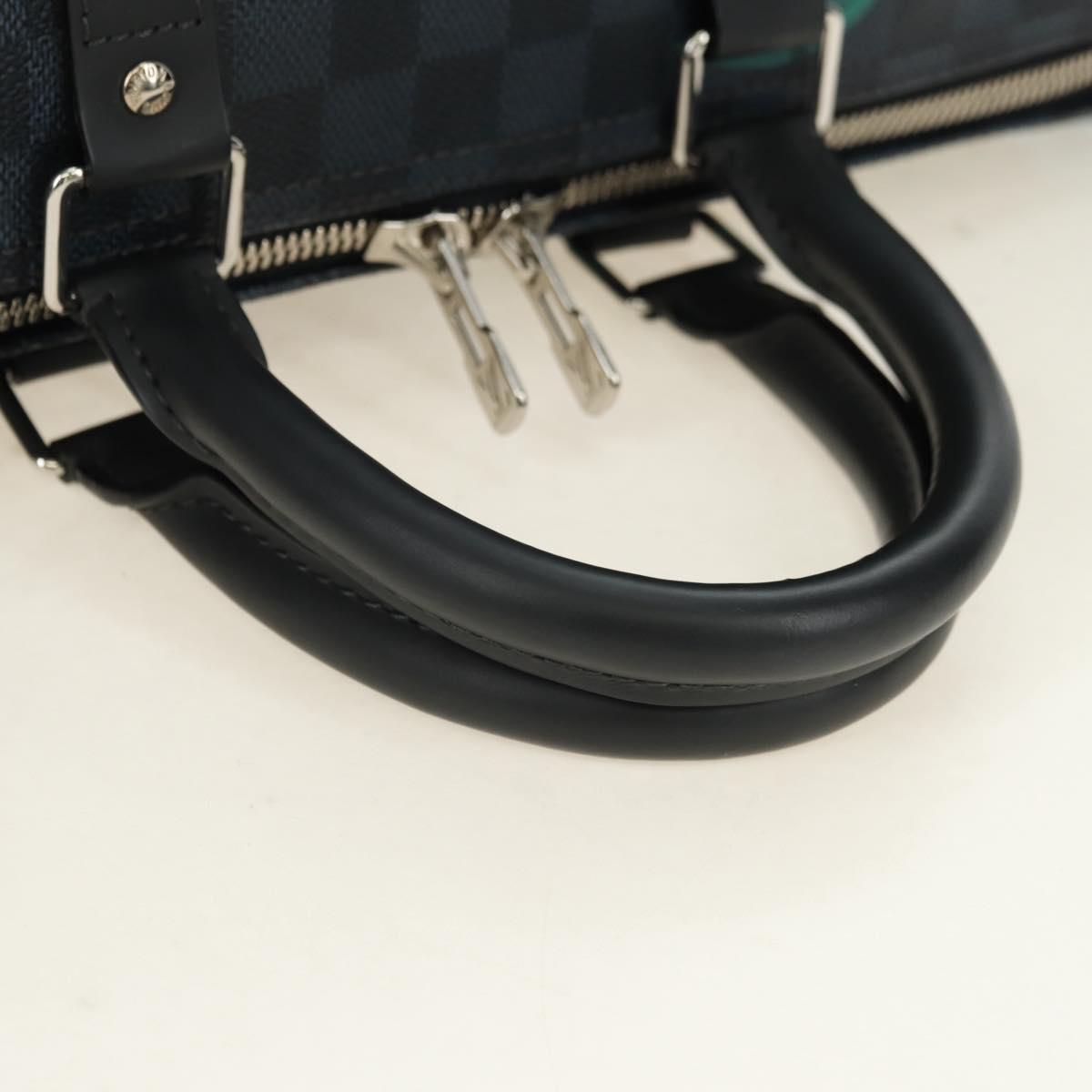 LOUIS VUITTON Damier Cobalt Keepall Bandouliere 45 Bag N50002 LV Auth 181958M