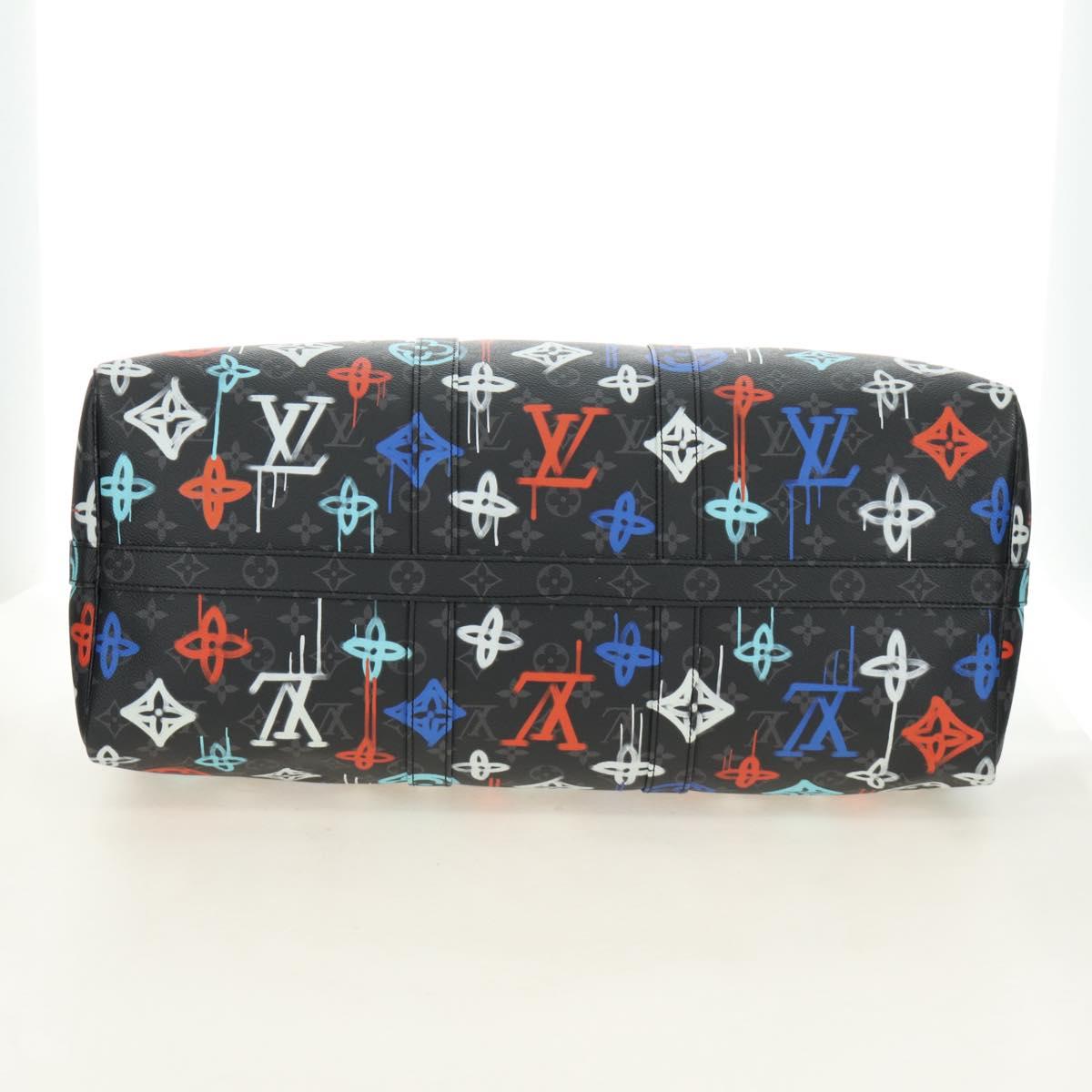 LOUIS VUITTON Eclipse Graffiti Keepall Bandouliere 50 Bag M21384 Auth 181959SM