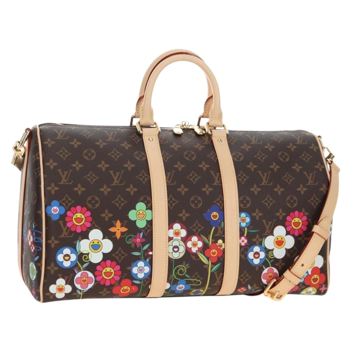 LOUIS VUITTON Takashi Murakami Keepall Bandouliere 45 Bag M14182 Auth 181961SM