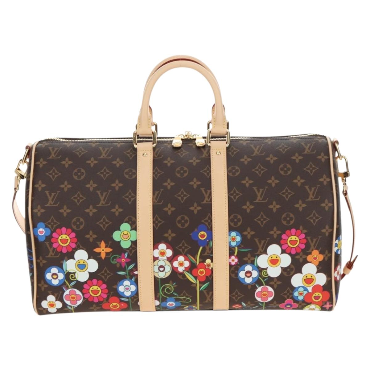 LOUIS VUITTON Takashi Murakami Keepall Bandouliere 45 Bag M14182 Auth 181961SM