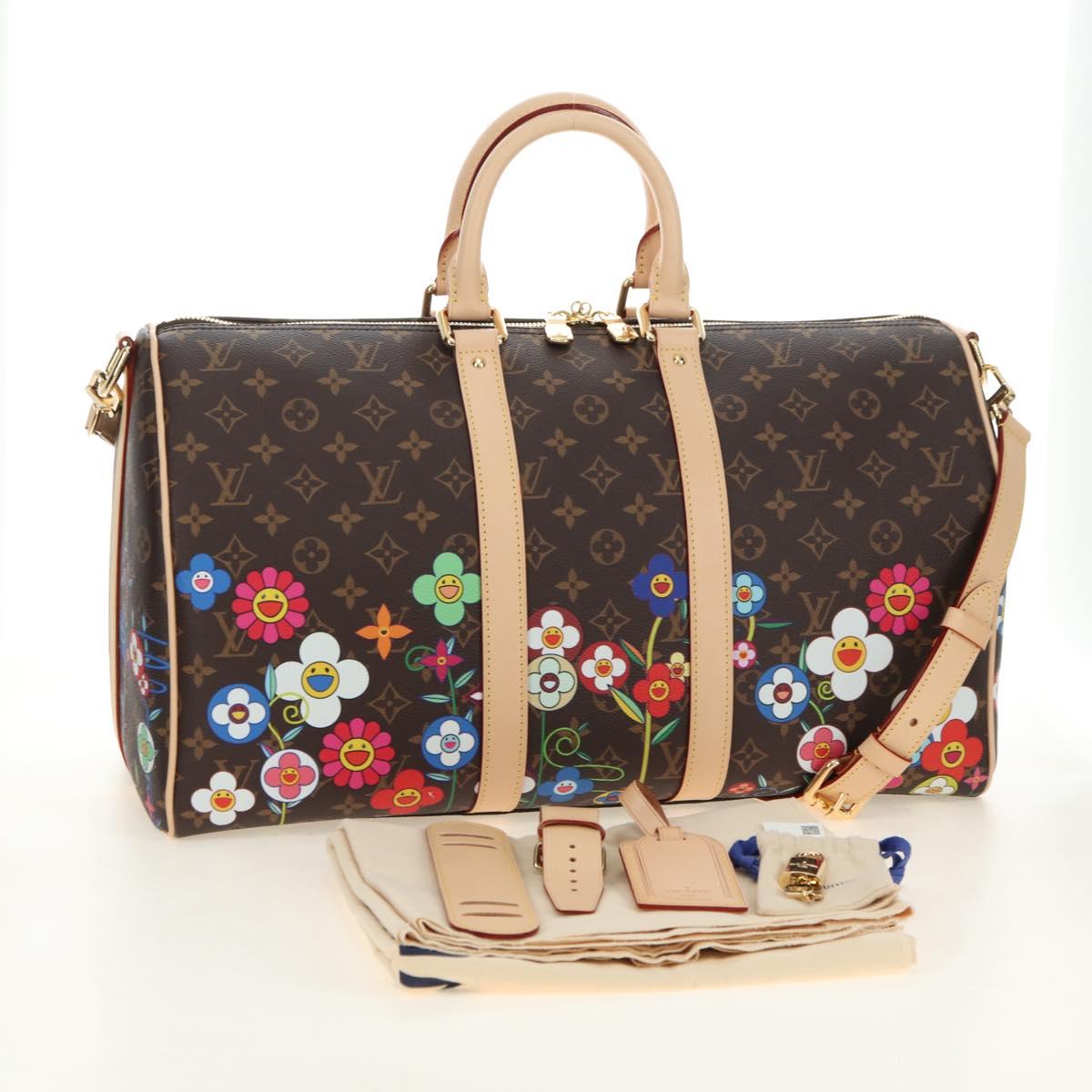 LOUIS VUITTON Takashi Murakami Keepall Bandouliere 45 Bag M14182 Auth 181961SM