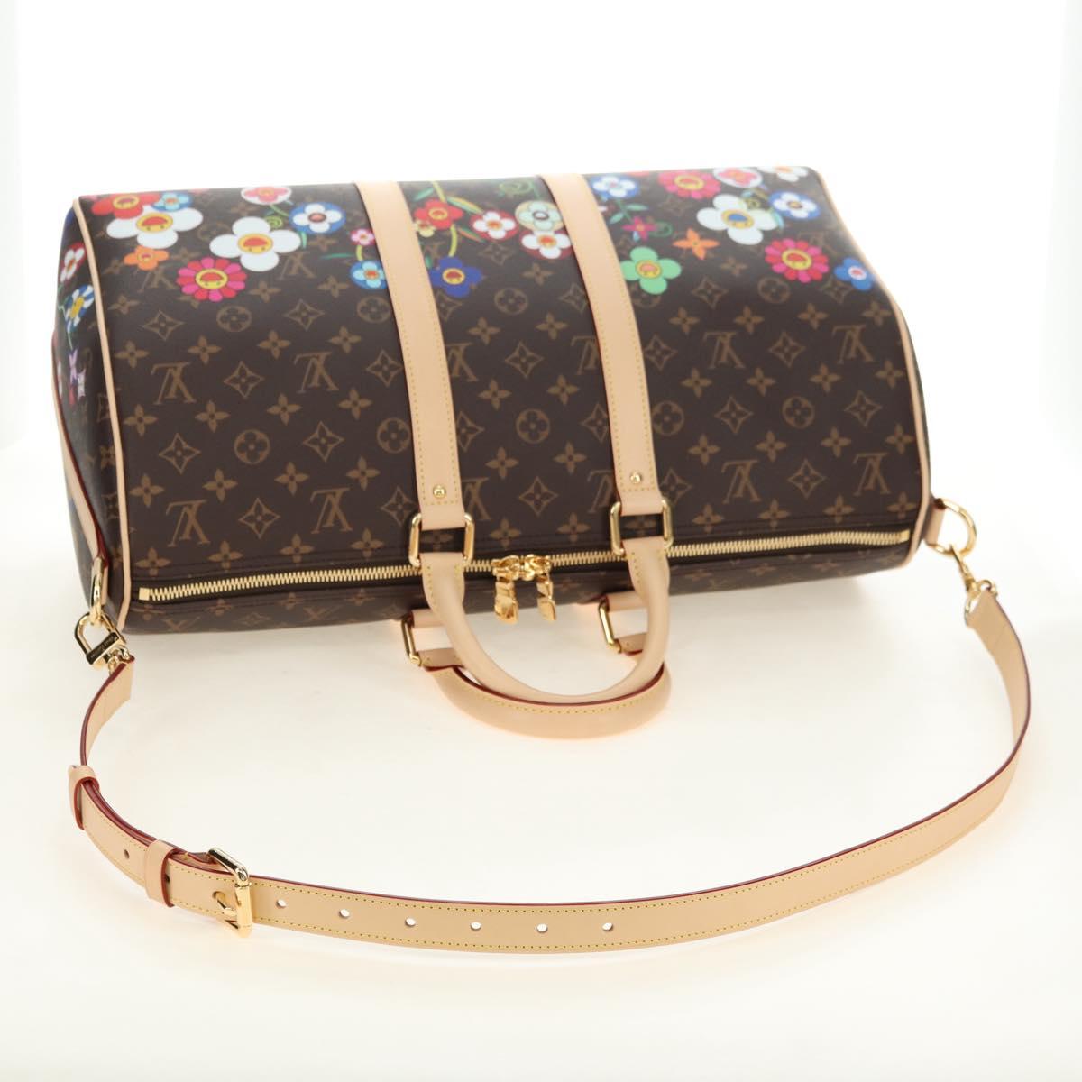 LOUIS VUITTON Takashi Murakami Keepall Bandouliere 45 Bag M14182 Auth 181961SM