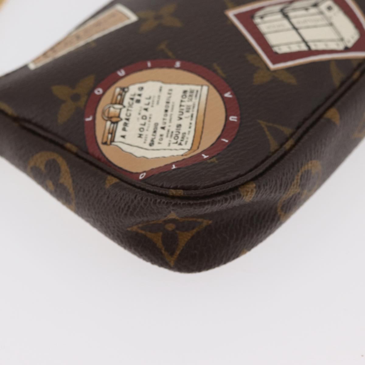 LOUIS VUITTON Monogram Patch Mini Pochette Accessoires Pouch M95804 Auth 181966V