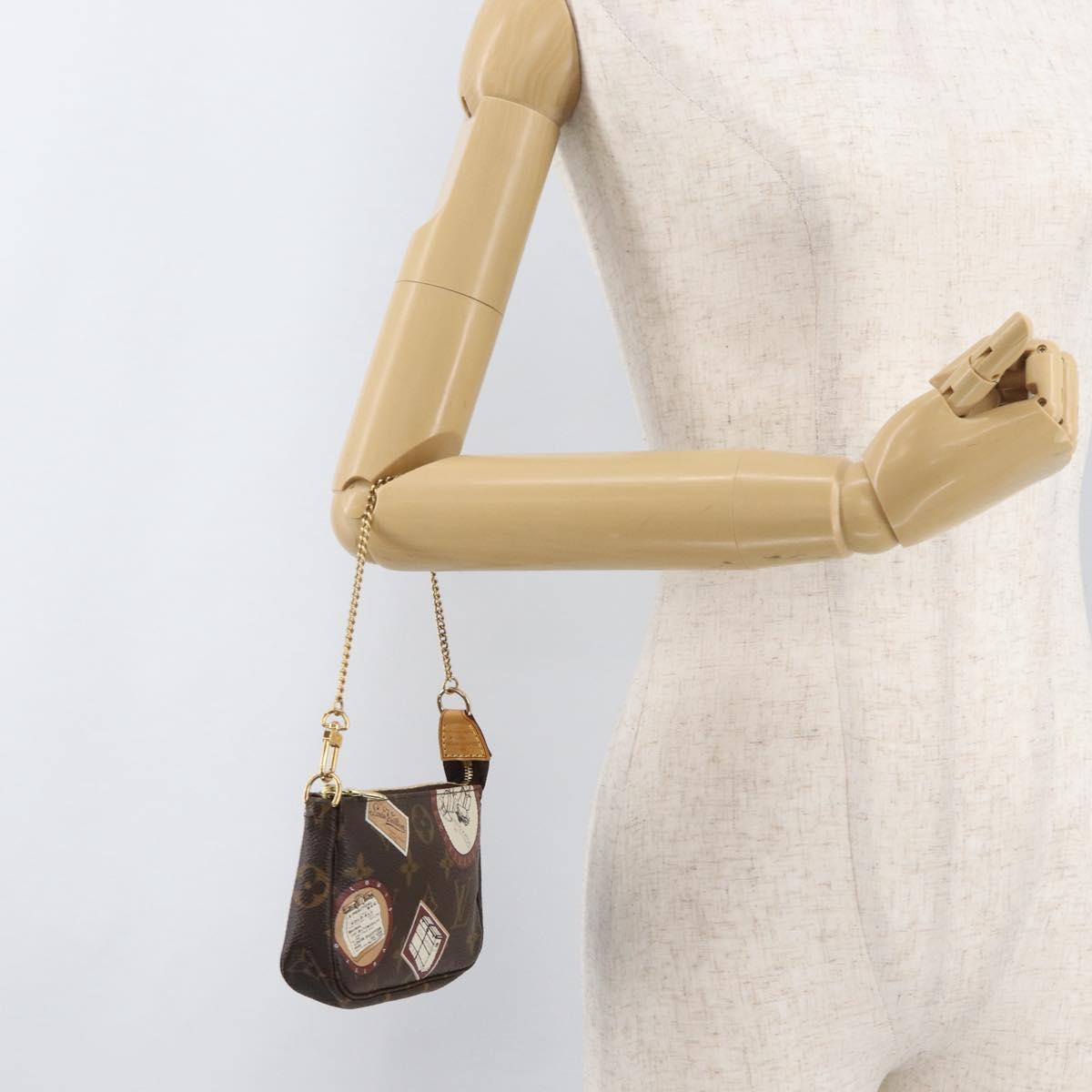 LOUIS VUITTON Monogram Patch Mini Pochette Accessoires Pouch M95804 Auth 181966V