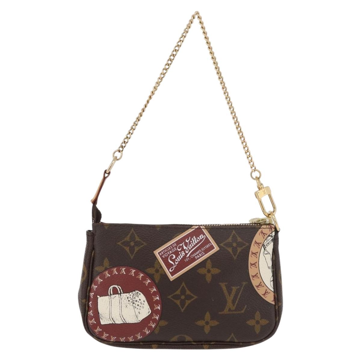 LOUIS VUITTON Monogram Patch Mini Pochette Accessoires Pouch M95804 Auth 181966V