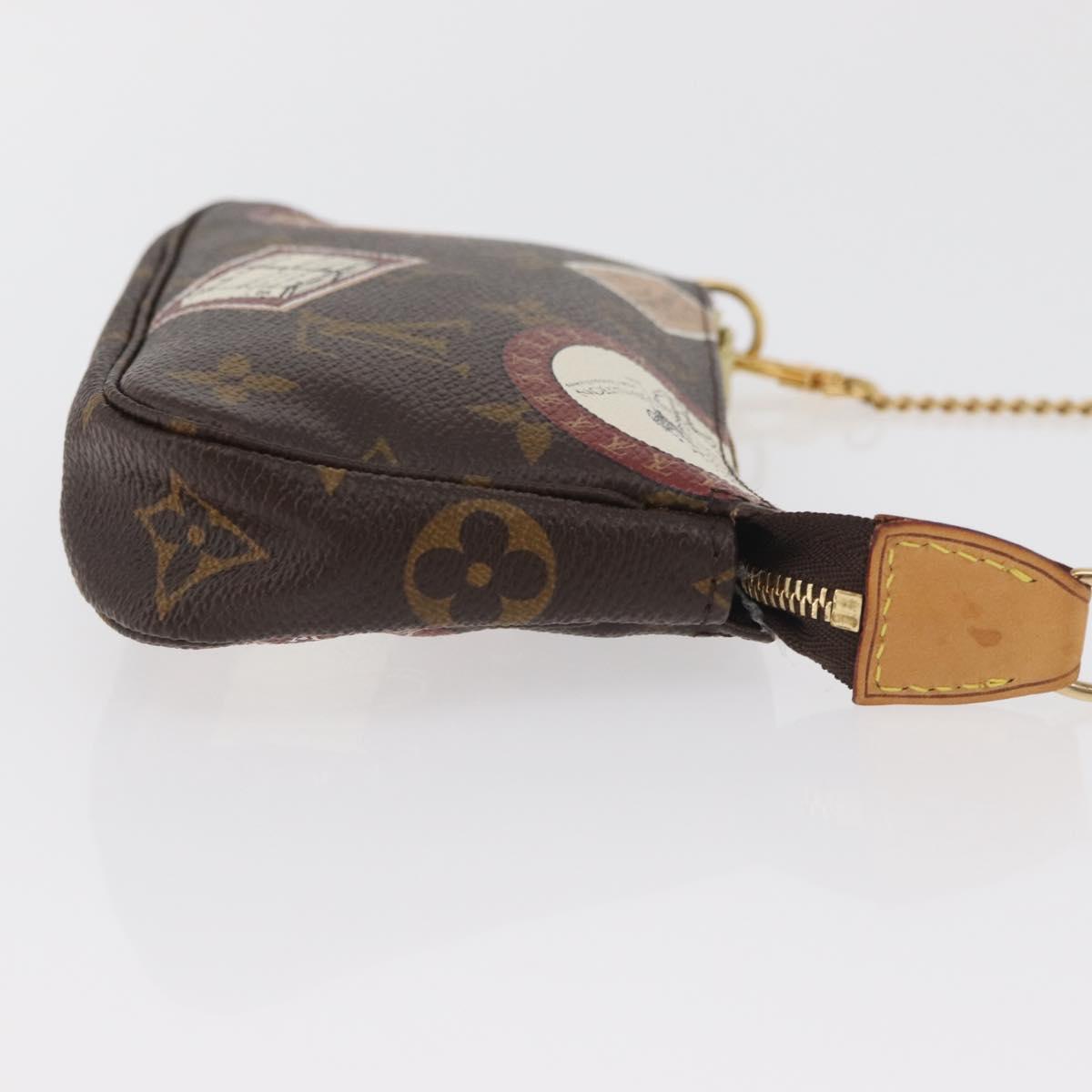 LOUIS VUITTON Monogram Patch Mini Pochette Accessoires Pouch M95804 Auth 181966V