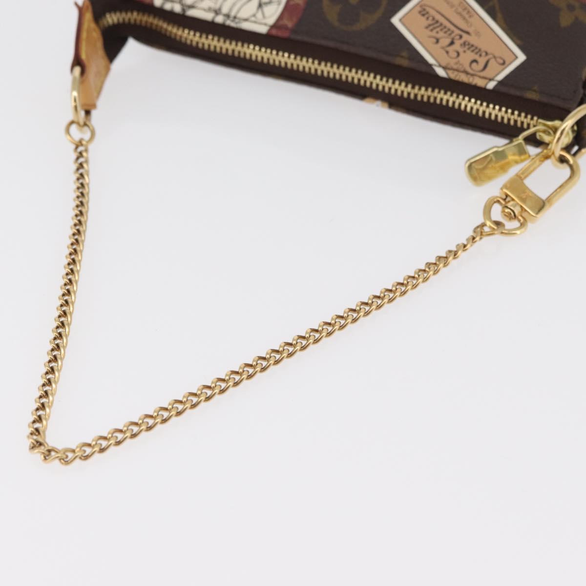 LOUIS VUITTON Monogram Patch Mini Pochette Accessoires Pouch M95804 Auth 181966V