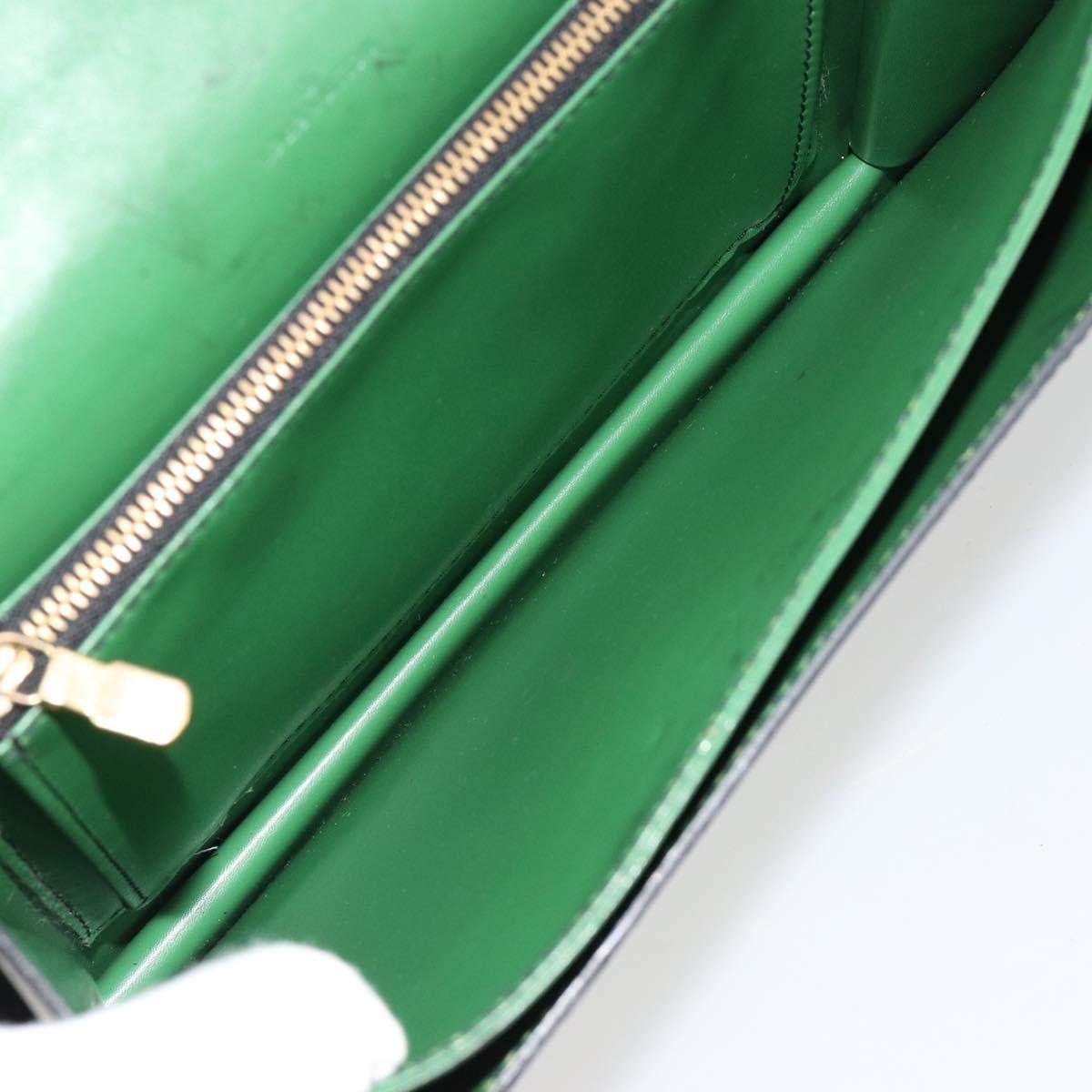 LOUIS VUITTON Epi Osh Shoulder Bag Black Green M52444 LV Auth 181997