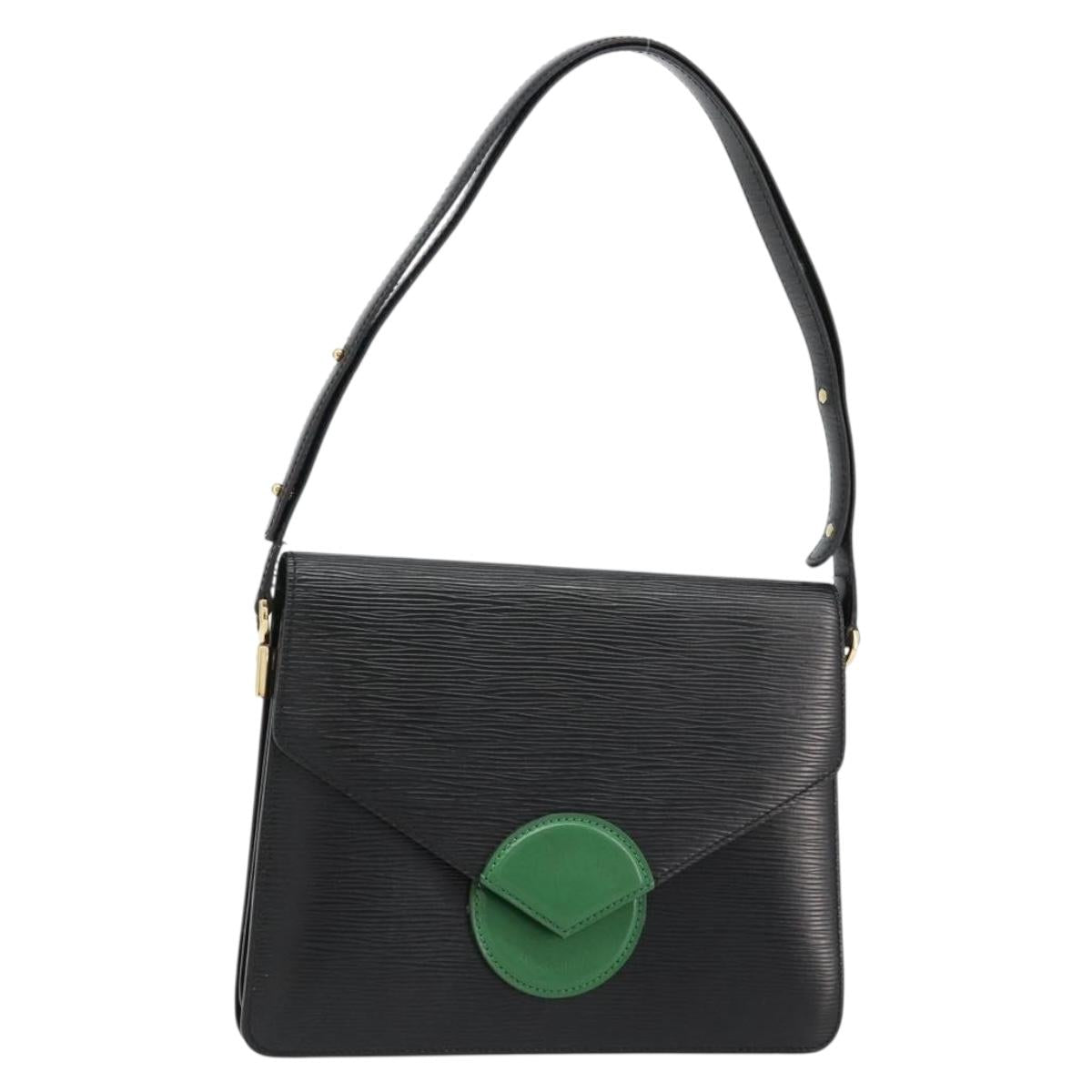 LOUIS VUITTON Epi Osh Shoulder Bag Black Green M52444 LV Auth 181997