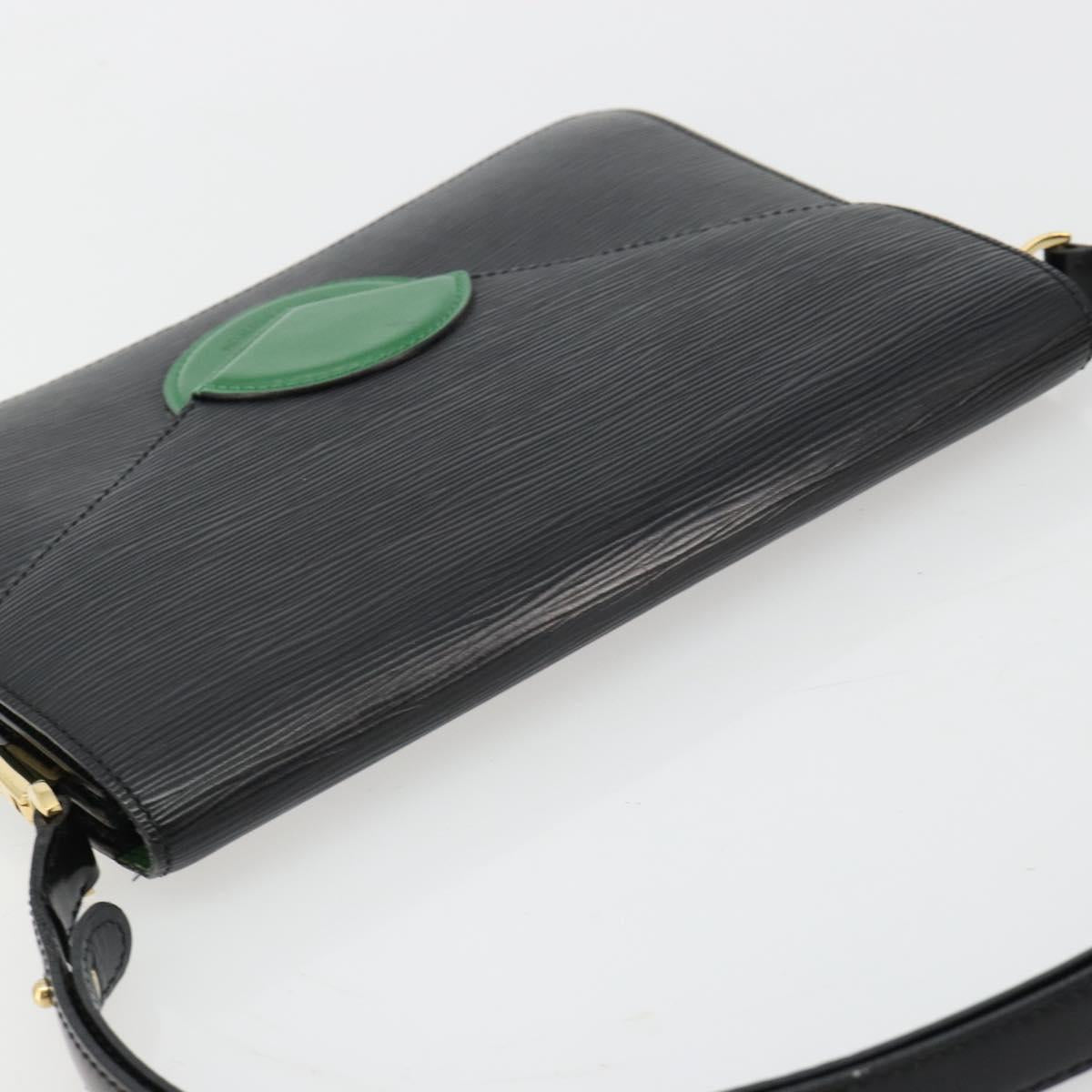 LOUIS VUITTON Epi Osh Shoulder Bag Black Green M52444 LV Auth 181997