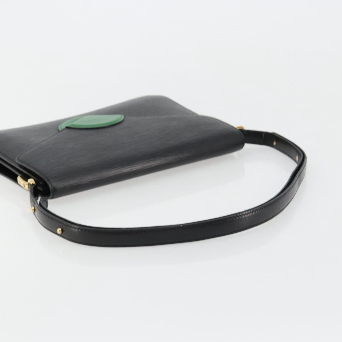 LOUIS VUITTON Epi Osh Shoulder Bag Black Green M52444 LV Auth 181997