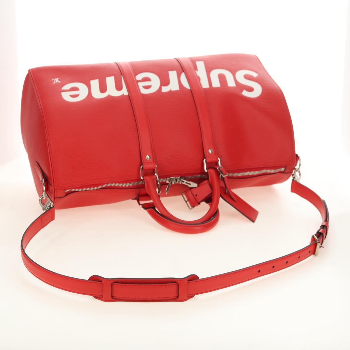 LOUIS VUITTON Epi Supreme Keepall Bandouliere 45 Boston Bag M53419 Auth 181998SM