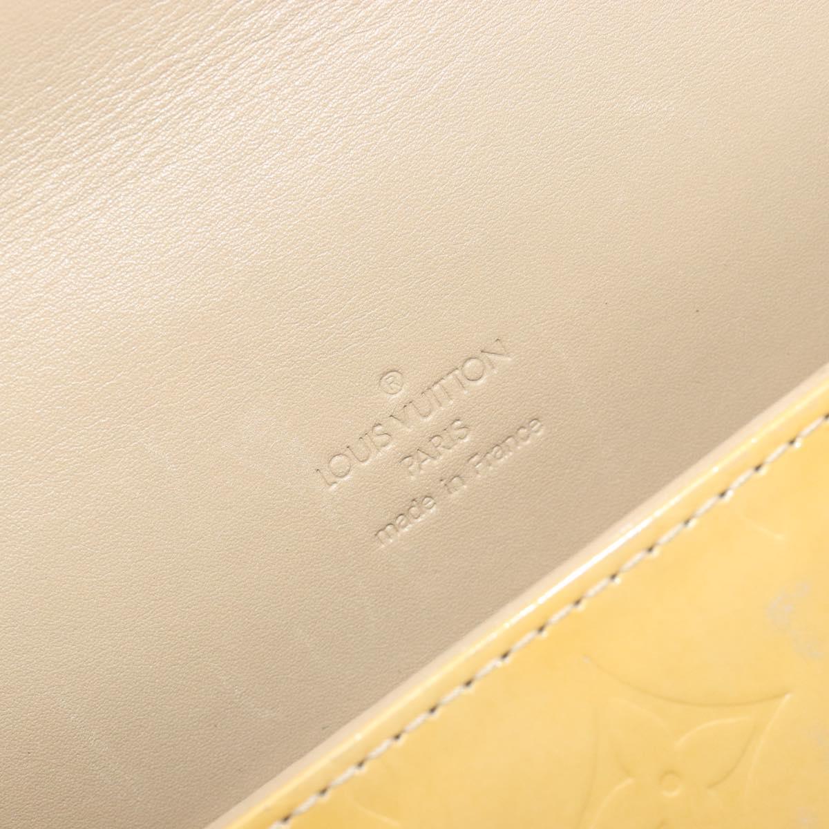 LOUIS VUITTON Monogram Vernis Thompson Street Bag Beige M91301 LV Auth 182002