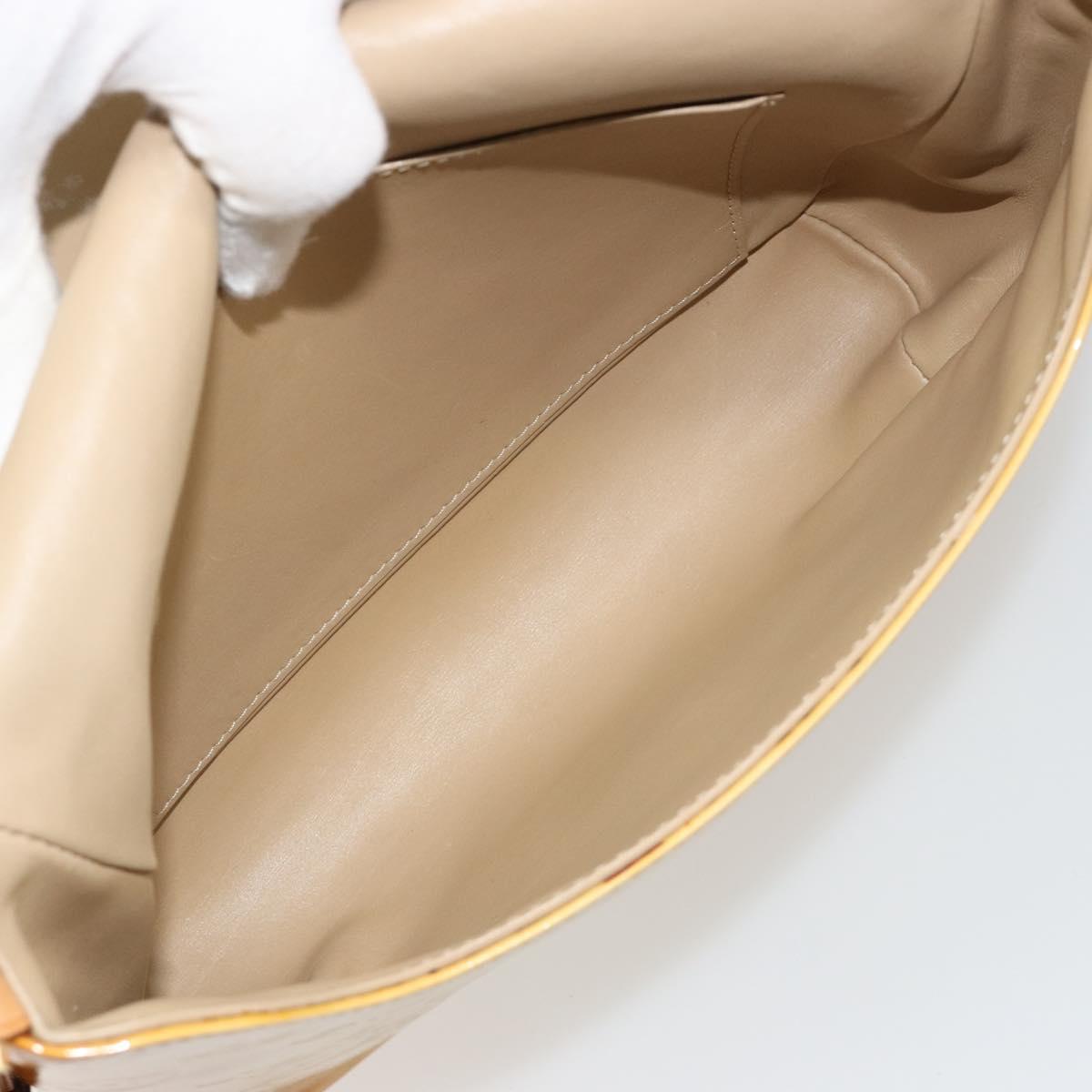 LOUIS VUITTON Monogram Vernis Thompson Street Bag Beige M91301 LV Auth 182002